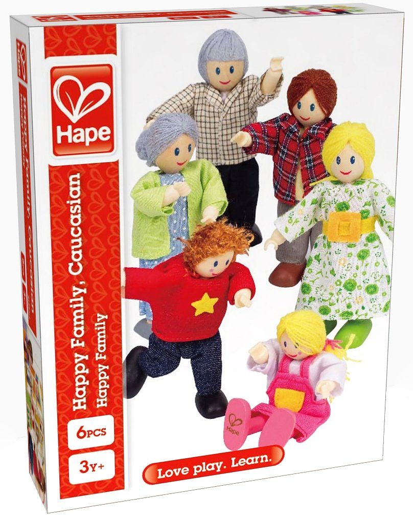 Hape Stoffpuppe Puppenfamilie (Set, 6-tlg) günstig online kaufen