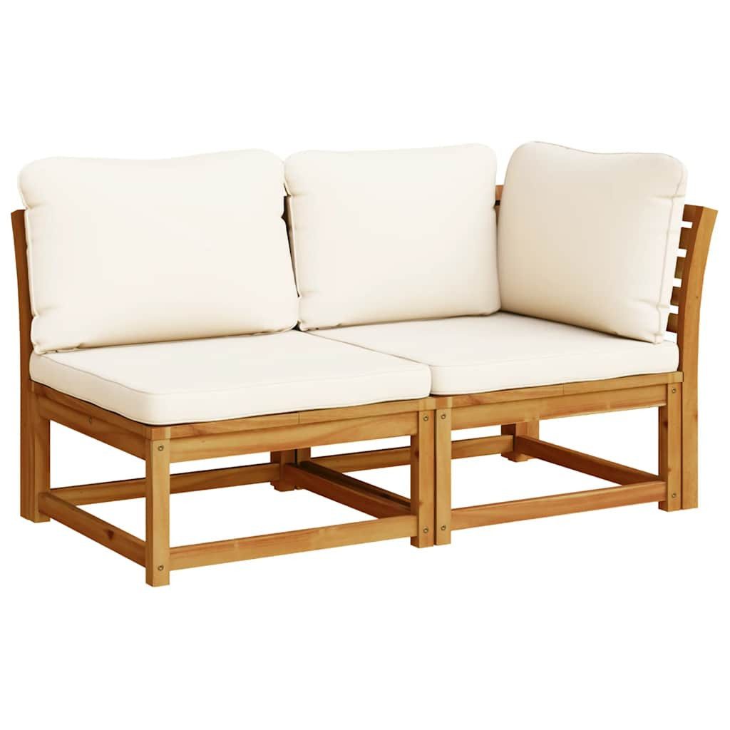vidaXL Sofaelement 2-tlg. Garten-Lounge-Set mit Kissen günstig online kaufen