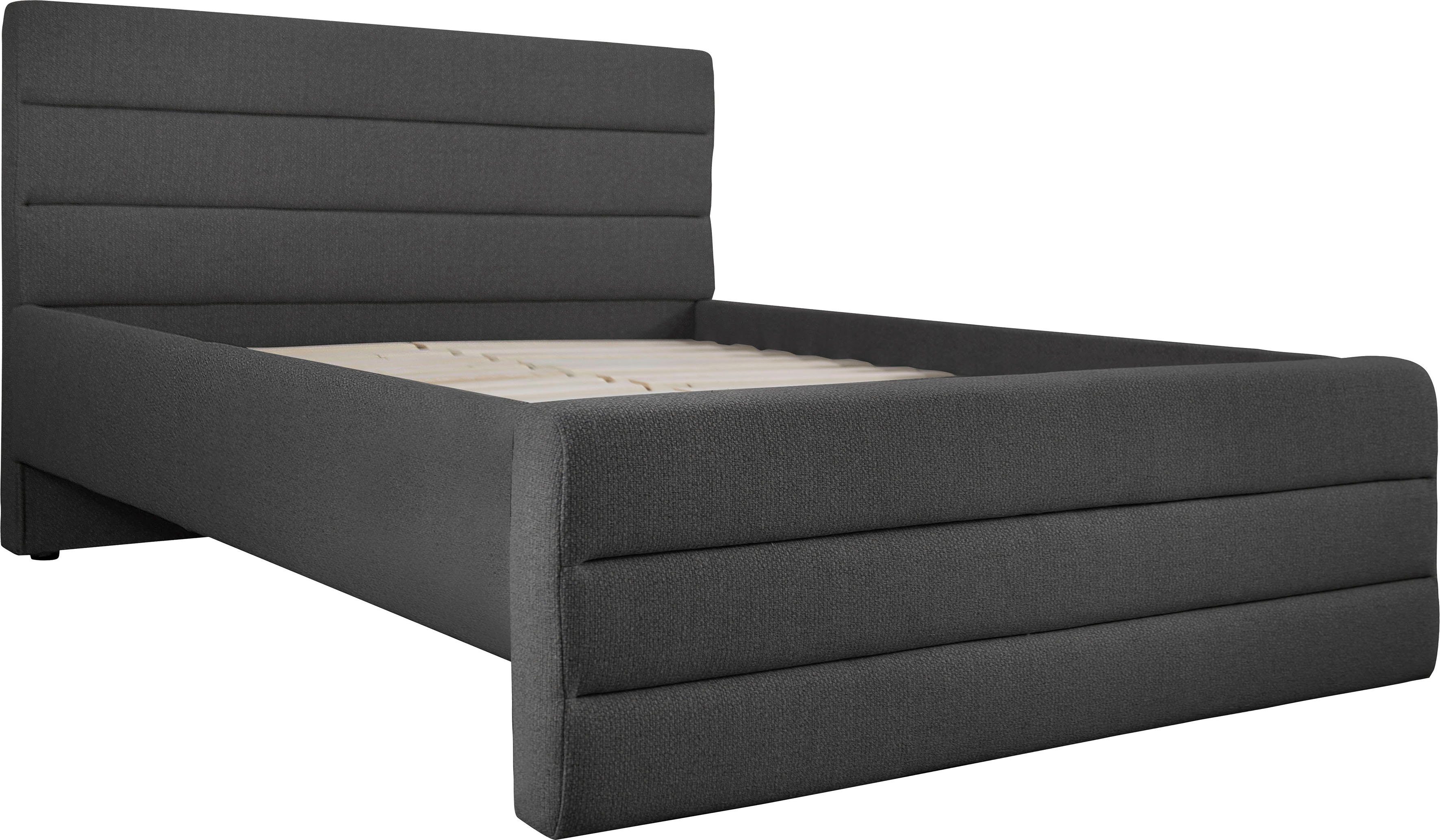 OTTO products Polsterbett "Merrit", Quernaht im Kopf- und Fußteil, in 5 Bre günstig online kaufen