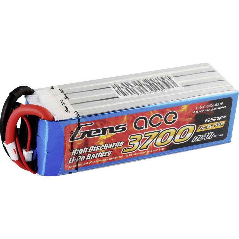 Gens ace 22.2 V 3700 mAh 60C LiPo-Akku EC5 Akku