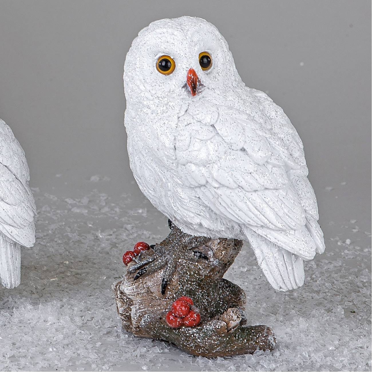 formano Dekofigur Winterzeit, Farbe: Weiß, Motiv: Eule günstig online kaufen