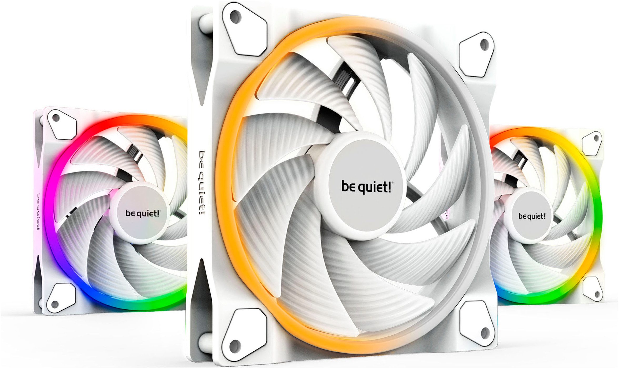 be quiet! Gehäuselüfter Light Wings White 140mm PWM high-speed Triple-Pack