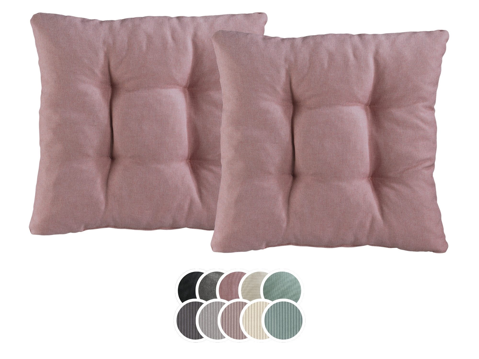 Stuhlkissen Sitzkissen Set (2er & 4er) für Stühle und Bänke