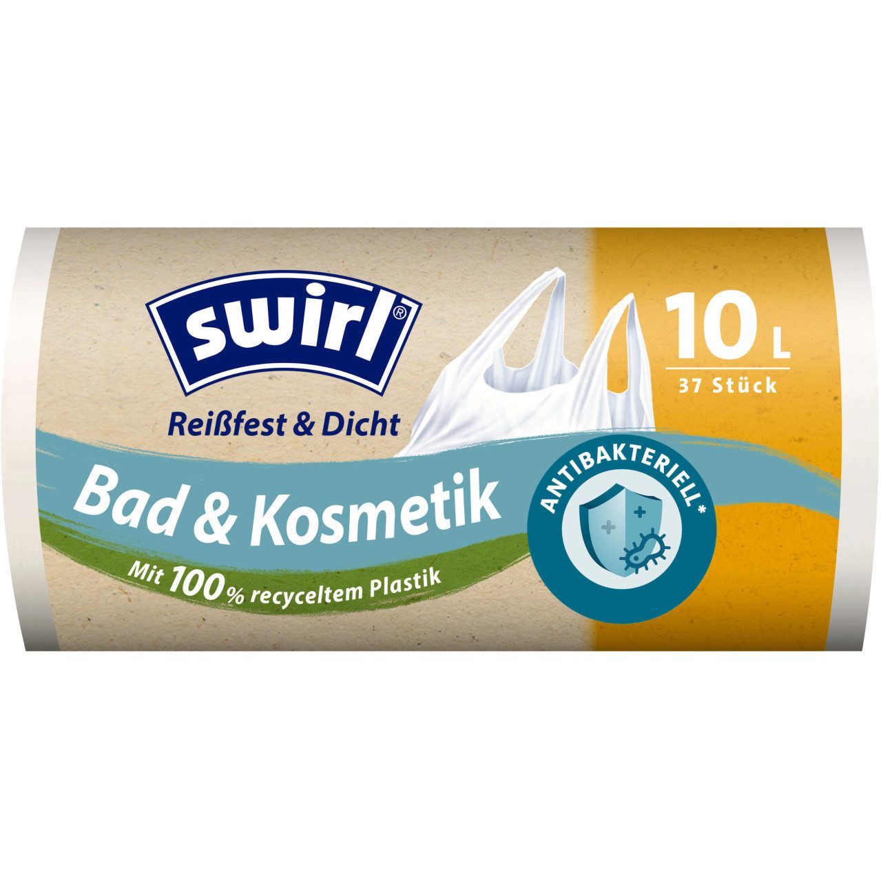 Swirl Müllbeutel Swirl Müllbeutel mit Tragegriff 10 L 37 Stück