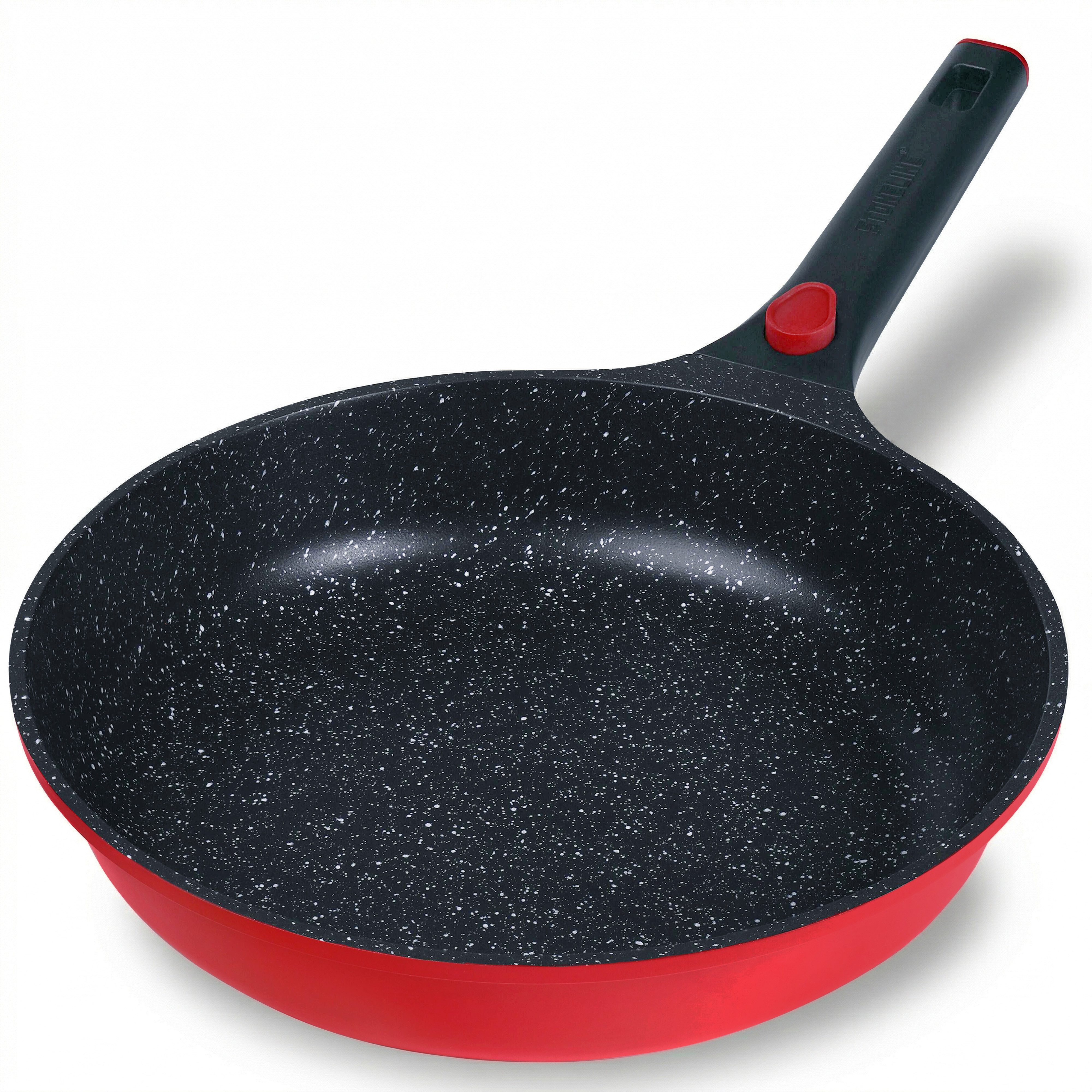 STONELINE Bratpfanne SMART 28 cm, rot, abnehmbarer Griff, Induktion, Aluminiumguss (1-tlg)