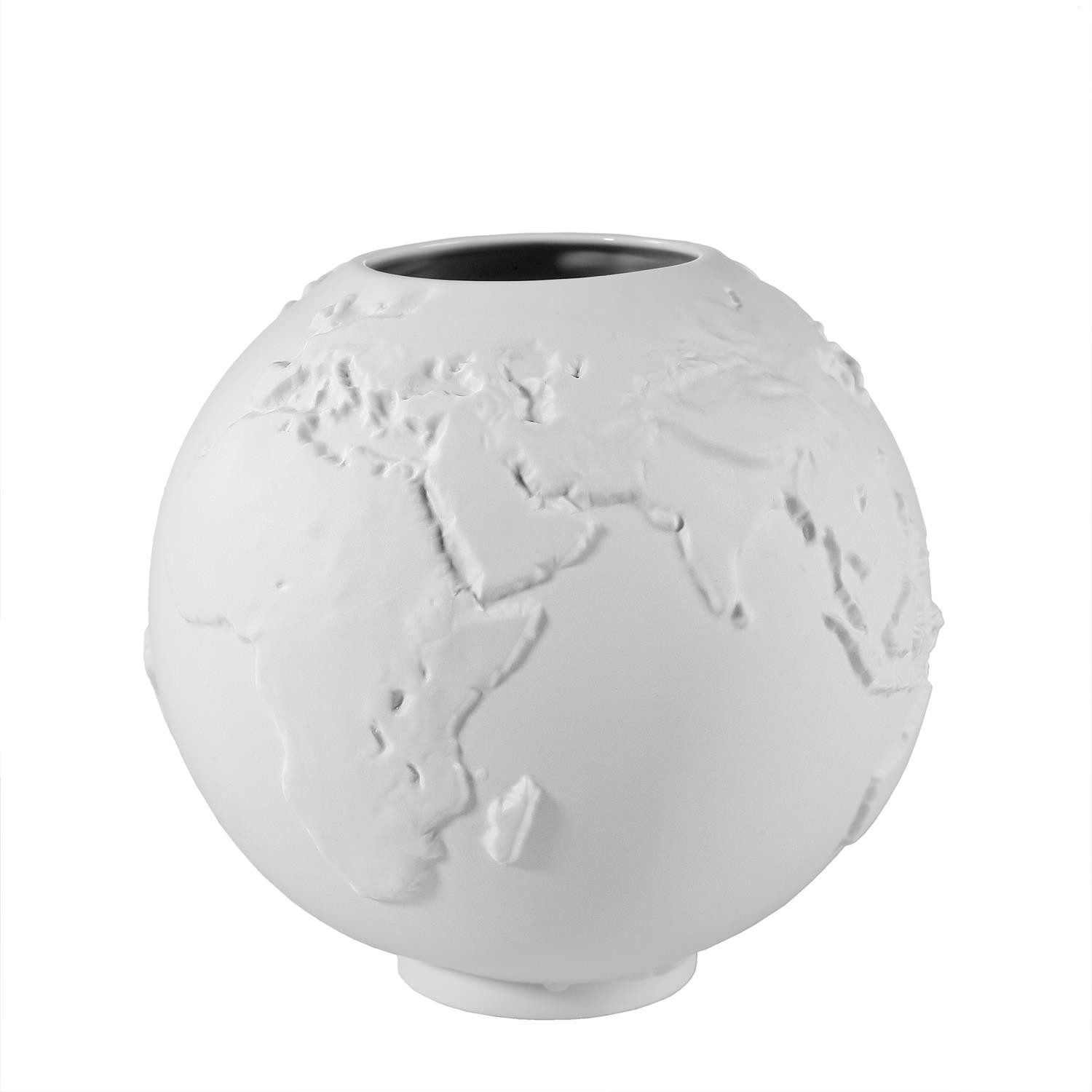 Goebel Vase Aus Porzellan – 18,5 X 18,5 X 14 Cm, Weiß, Modernes Dreieck-Design