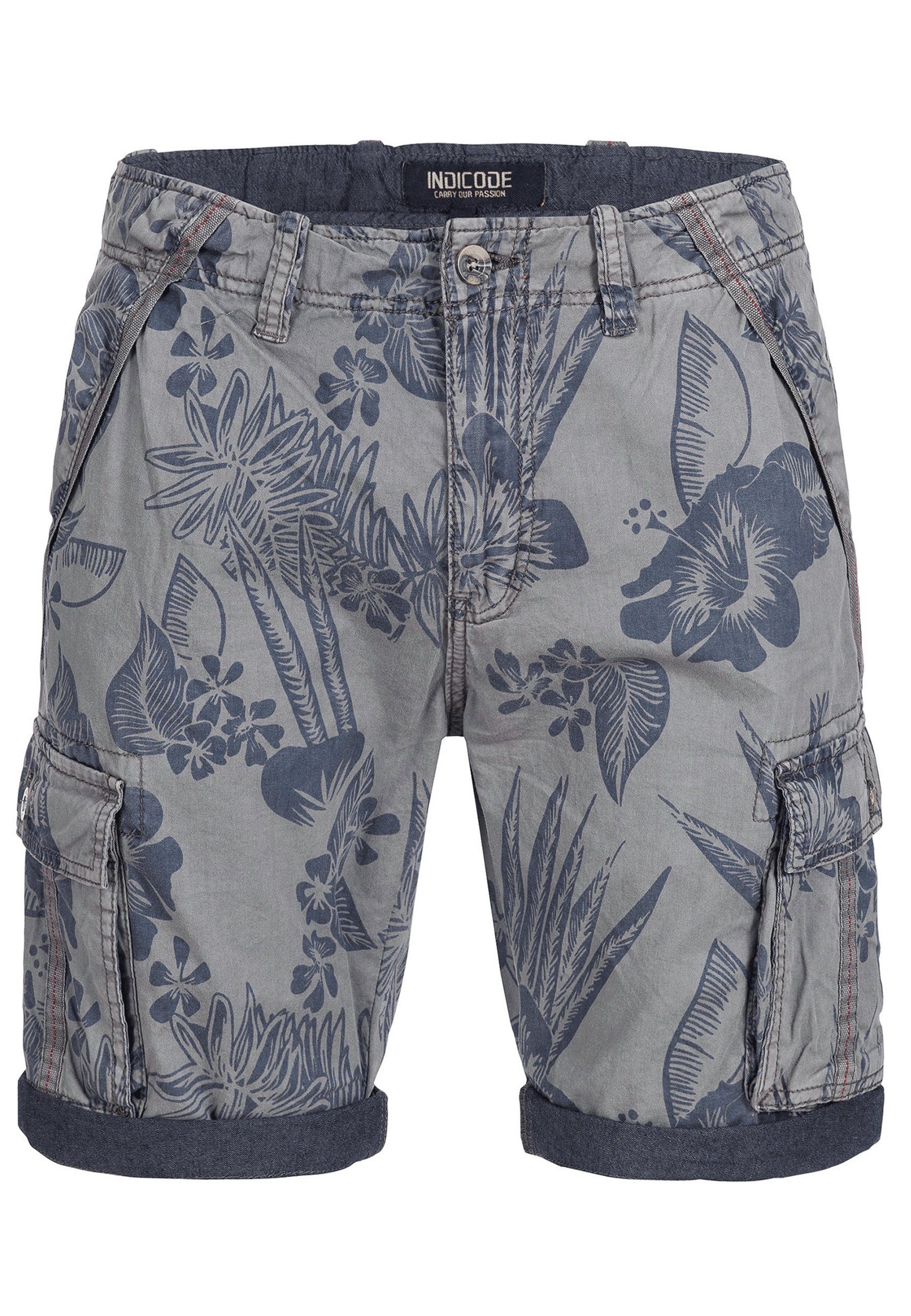 Indicode Cargoshorts Albert Hawaiishorts mit 6 günstig online kaufen