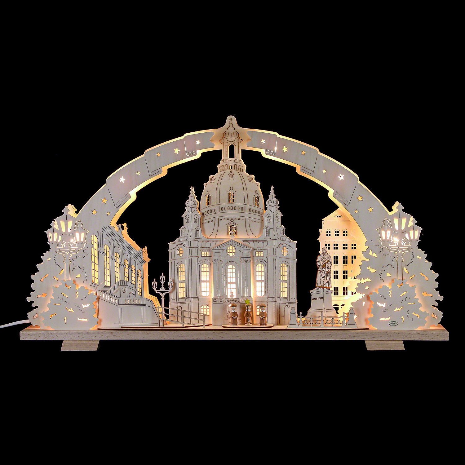 Tietze Erzgebirgsdesign Schwibbogen Schwibbogen Dresdener Frauenkirche (72x41x7cm) von Tietze Erzgebirgsde