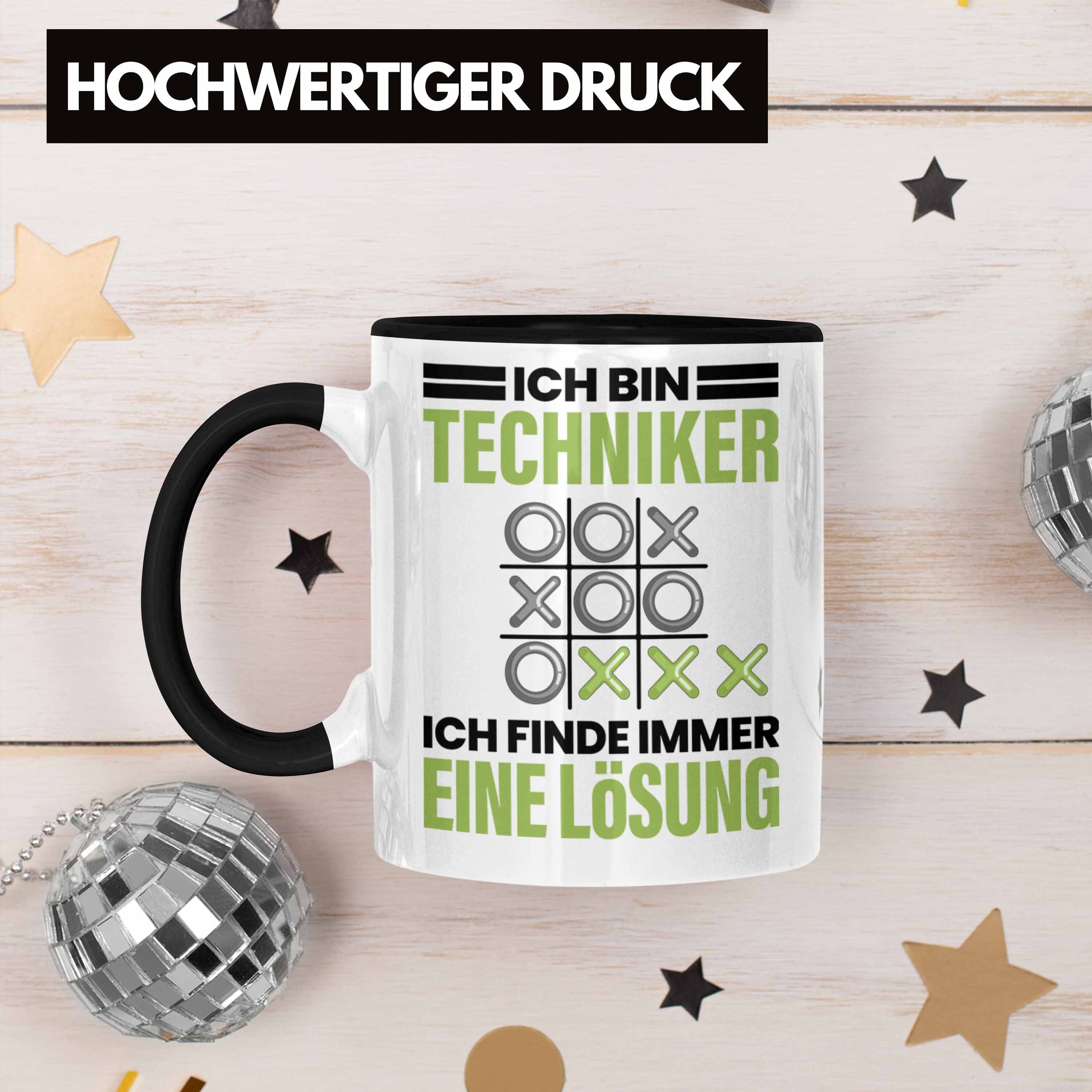 Lösung Geschenk Geschenkidee Tasse Trendation Spruch Immer Schwarz Trendation Tasse Techniker Finde Techniker Ich Auto Eine Männer für -