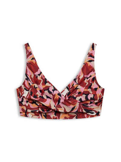 Esprit Bügel-Bikini-Top Unwattiertes Bügel-Bikinitop mit Blumenprint