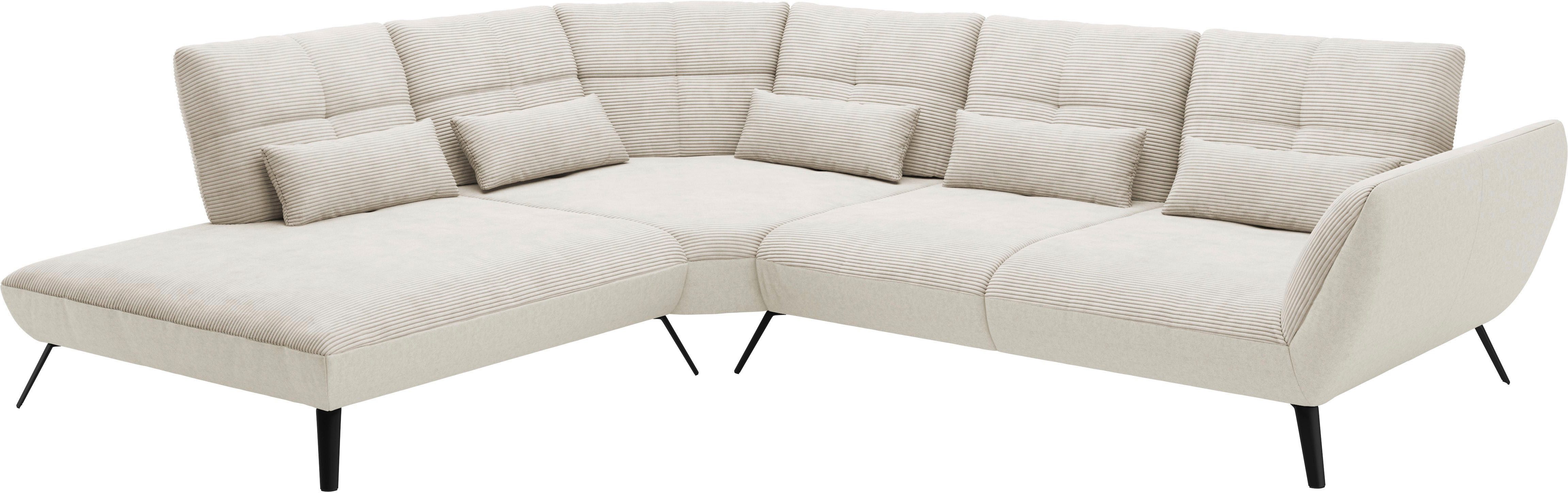 OTTO home Ecksofa Mikado L-Form, inkl. Sitztiefenverstellung und Armteilverstellung