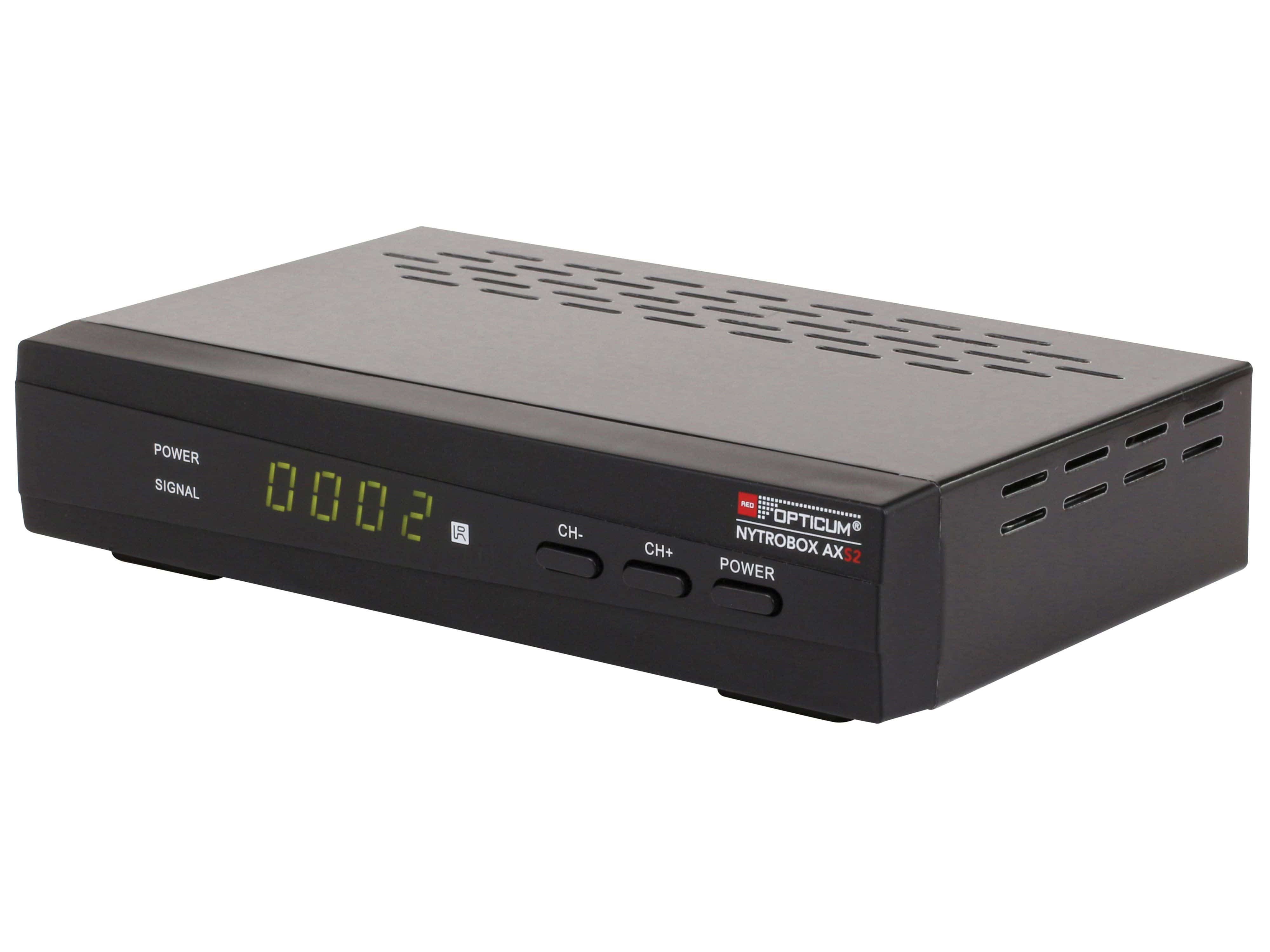OPTICUM Satellitenreceiver RED AXS2, mit RED NYTROBOX OPTICUM HDTV DVB-S Receiver