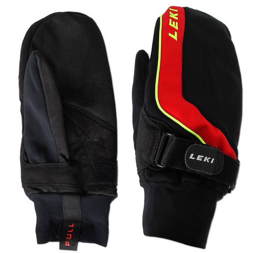 Leki Skihandschuhe Shark Cruiser Mitten Fäustlinge mit Finger-Channels und  Shark System