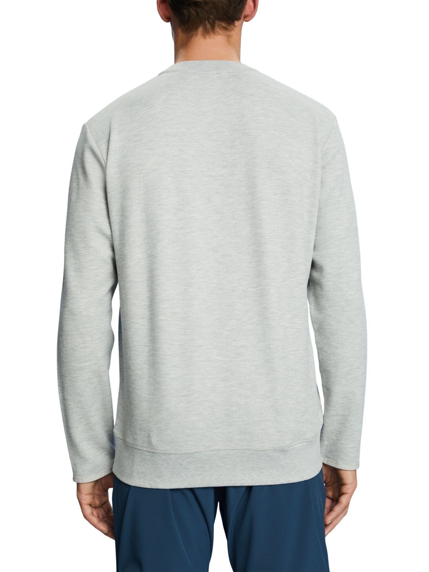 esprit Sweatshirt sports Fleece (1-tlg) mit Sweatshirt Mesh-Logo aus