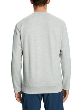 esprit sports Sweatshirt Sweatshirt aus Fleece mit Mesh-Logo (1-tlg)