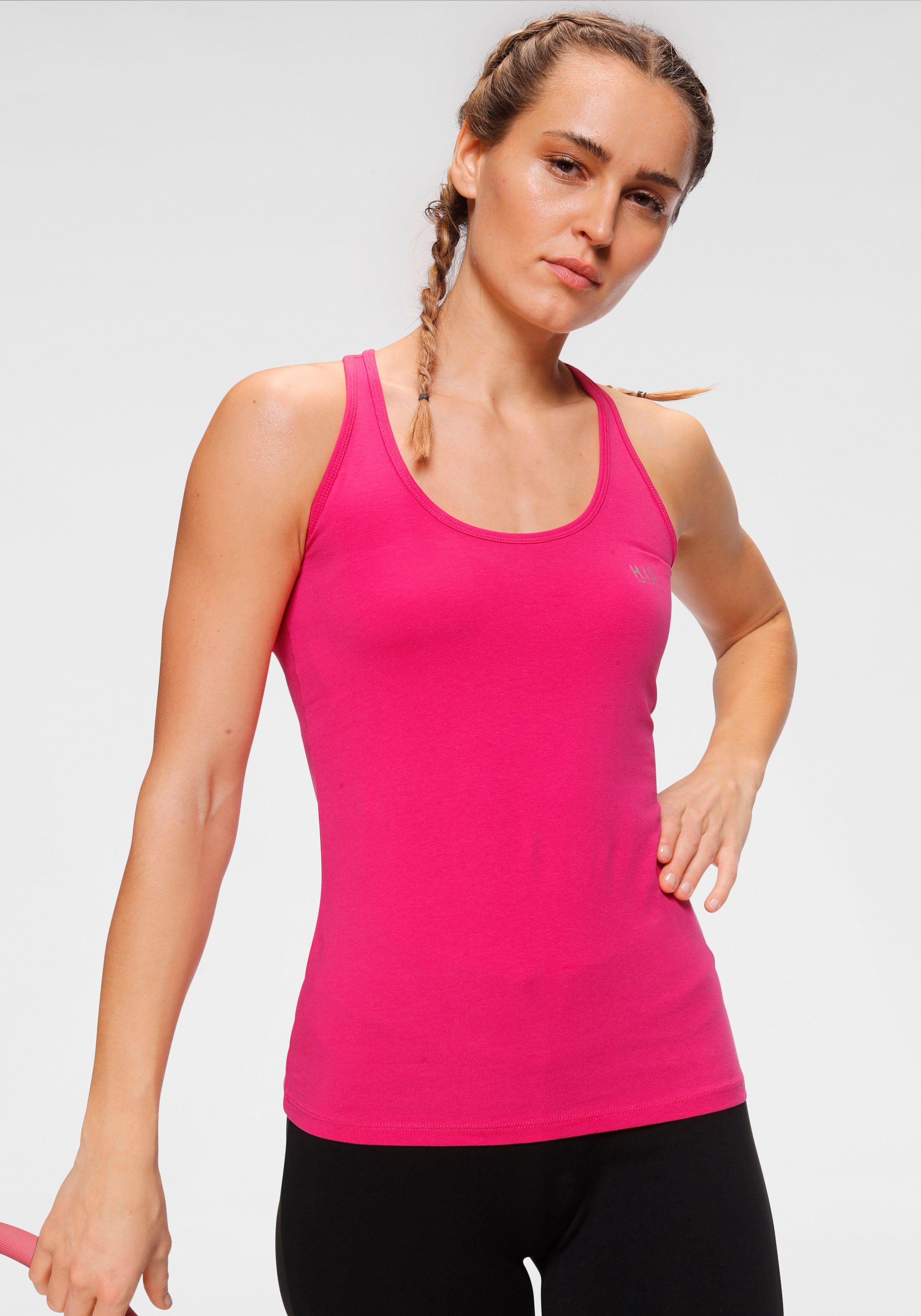 H.I.S Tanktop (Packung, 3er-Pack) Softer Feinripp mit elastischer Baumwolle für hohen Tragekomfort