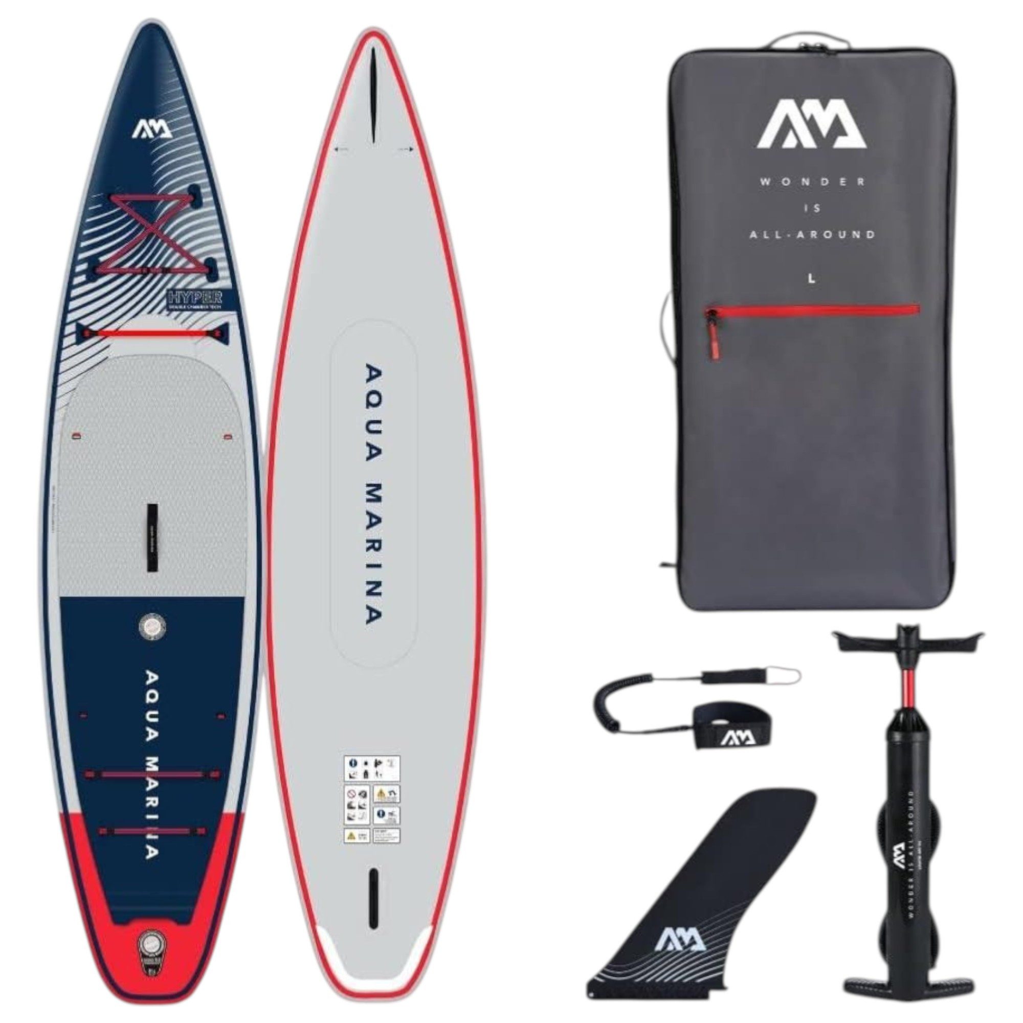 Aqua Marina SUP-Board Aqua Marina Hyper 11'6 Touring iSUP SUP Aufblasbares Paddle Board