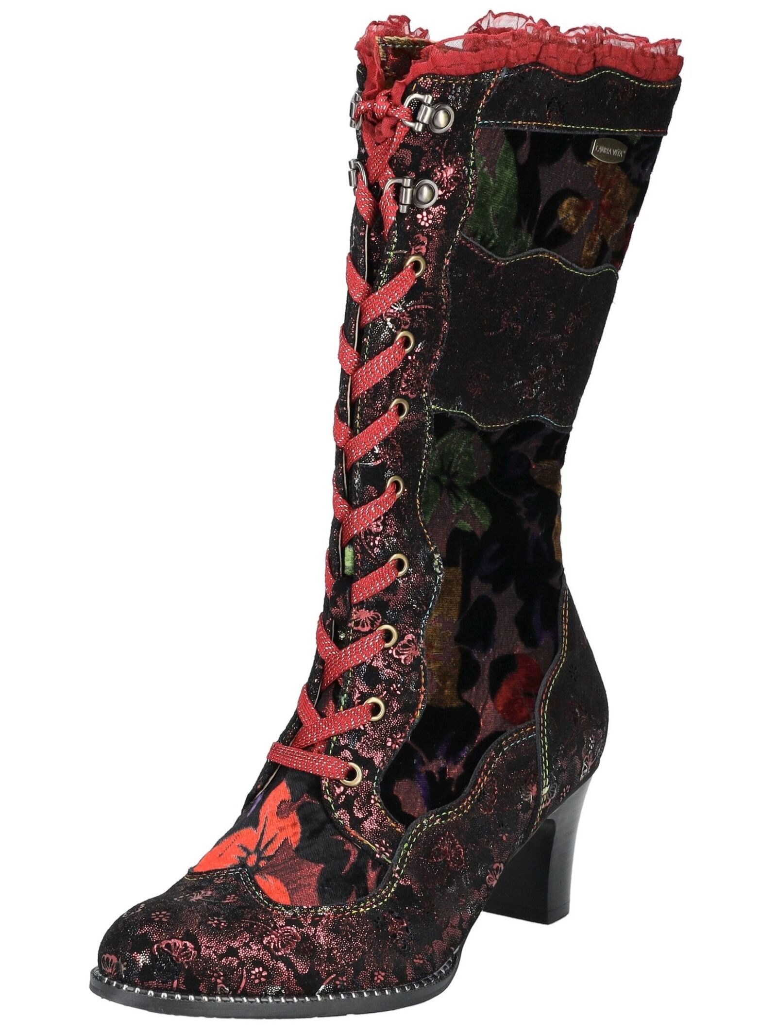 LAURA VITA Stiefel Leder/Textil Schnürstiefel günstig online kaufen