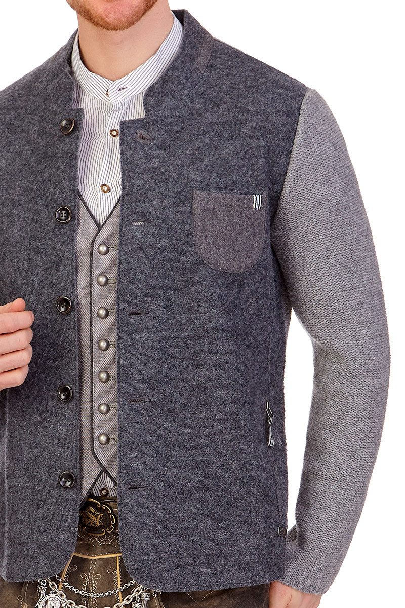 Spieth & Wensky Trachtenjanker Trachtenjacke Herren - NEURIED - schiefer/he günstig online kaufen