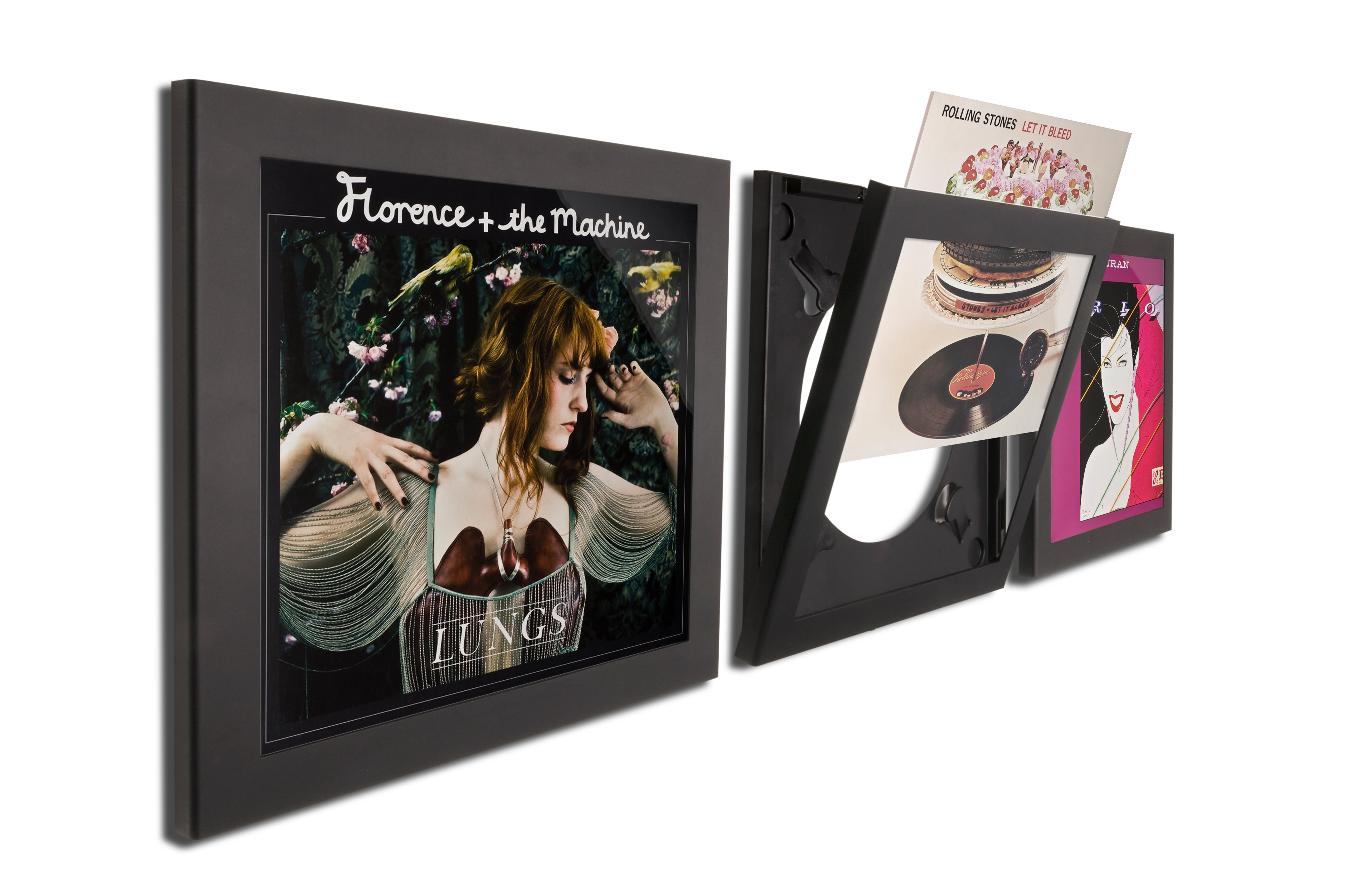 VINYL für ART Wechselrahmen Design Platten Play&Display Schwarz LP Cover Bilderrahmen Vinyl