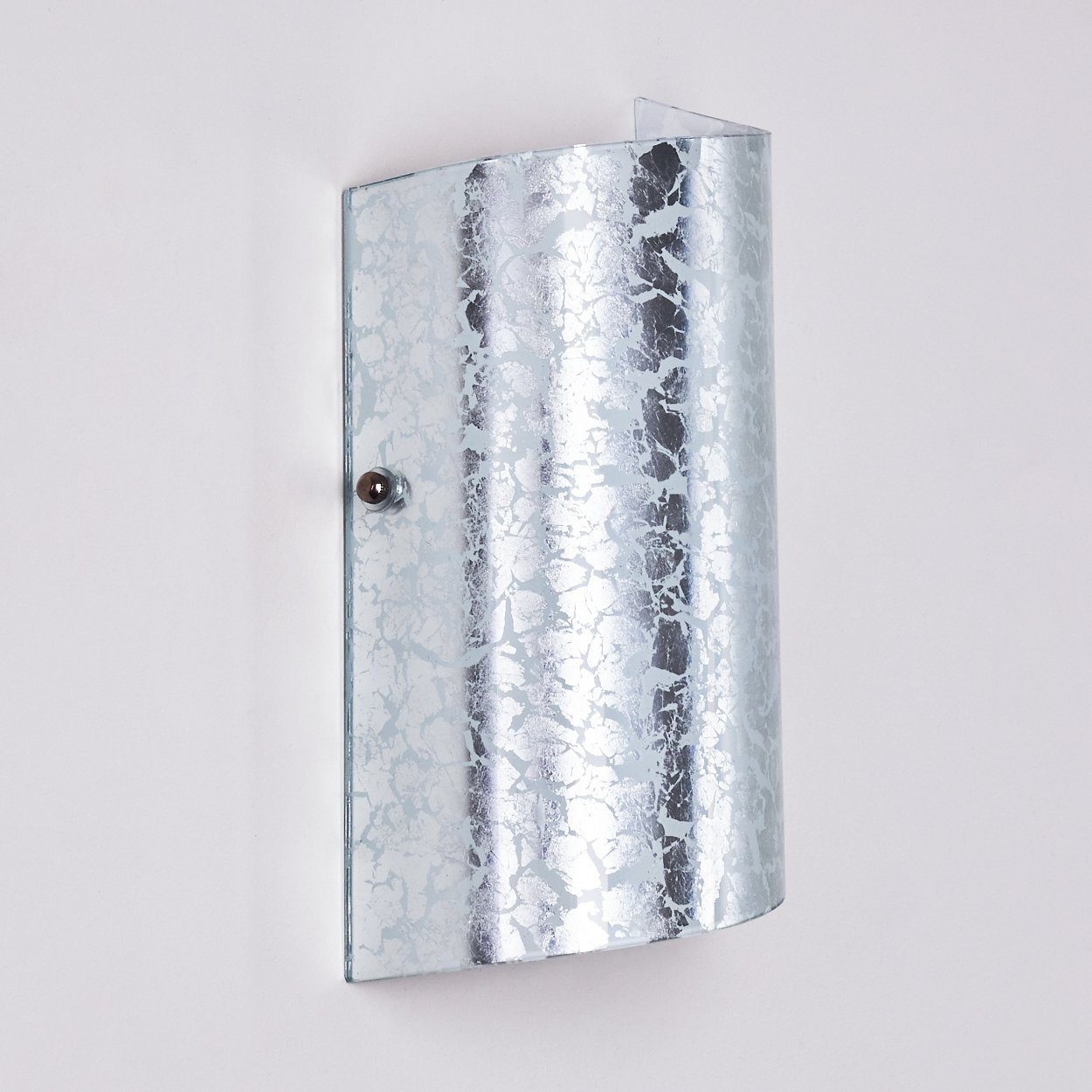 hofstein Wandleuchte »Ballino« Wandlampe aus Glas in Silber, ohne Leuchtmittel, moderne mit Lichtspiel an der Wand, 1xE14, Innen mit Up & Down-Effekt. € 19,99