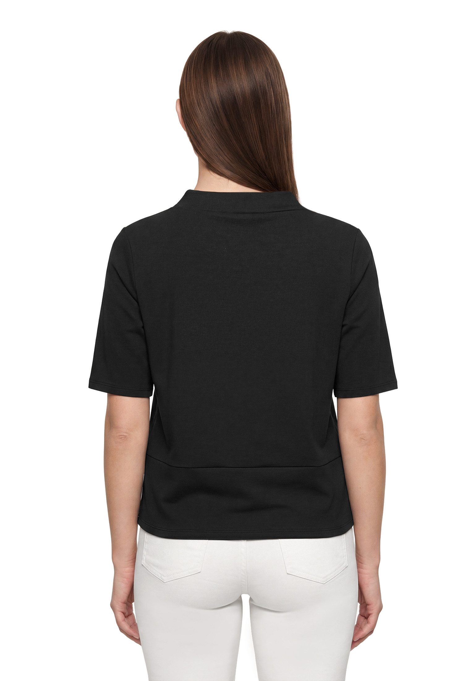 Betty Barclay Kurzarmshirt Damen mit Stehkragen (1-tlg)