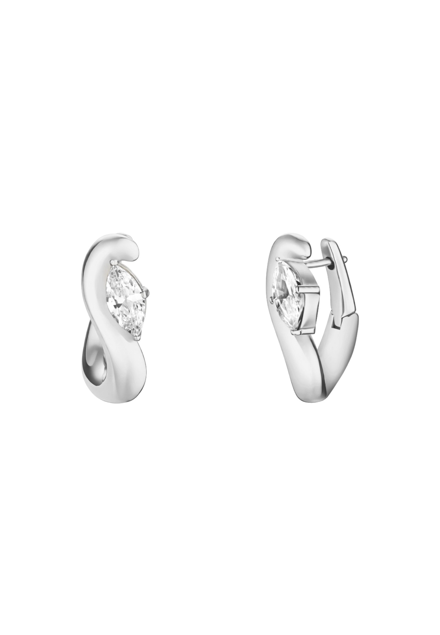ROSEFIELD Ohrring-Set ROSEFIELD Marquise Welle Ohrringe für Damen Silberfarben