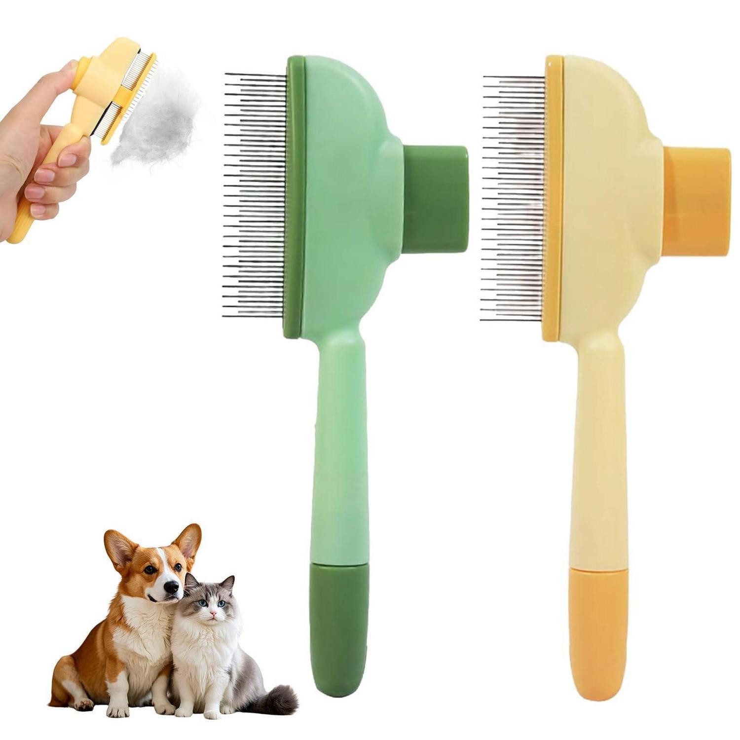 LuxusKollektion Fellbürste Katzenbürste, Fellbürste Langes/Kurzes Haar