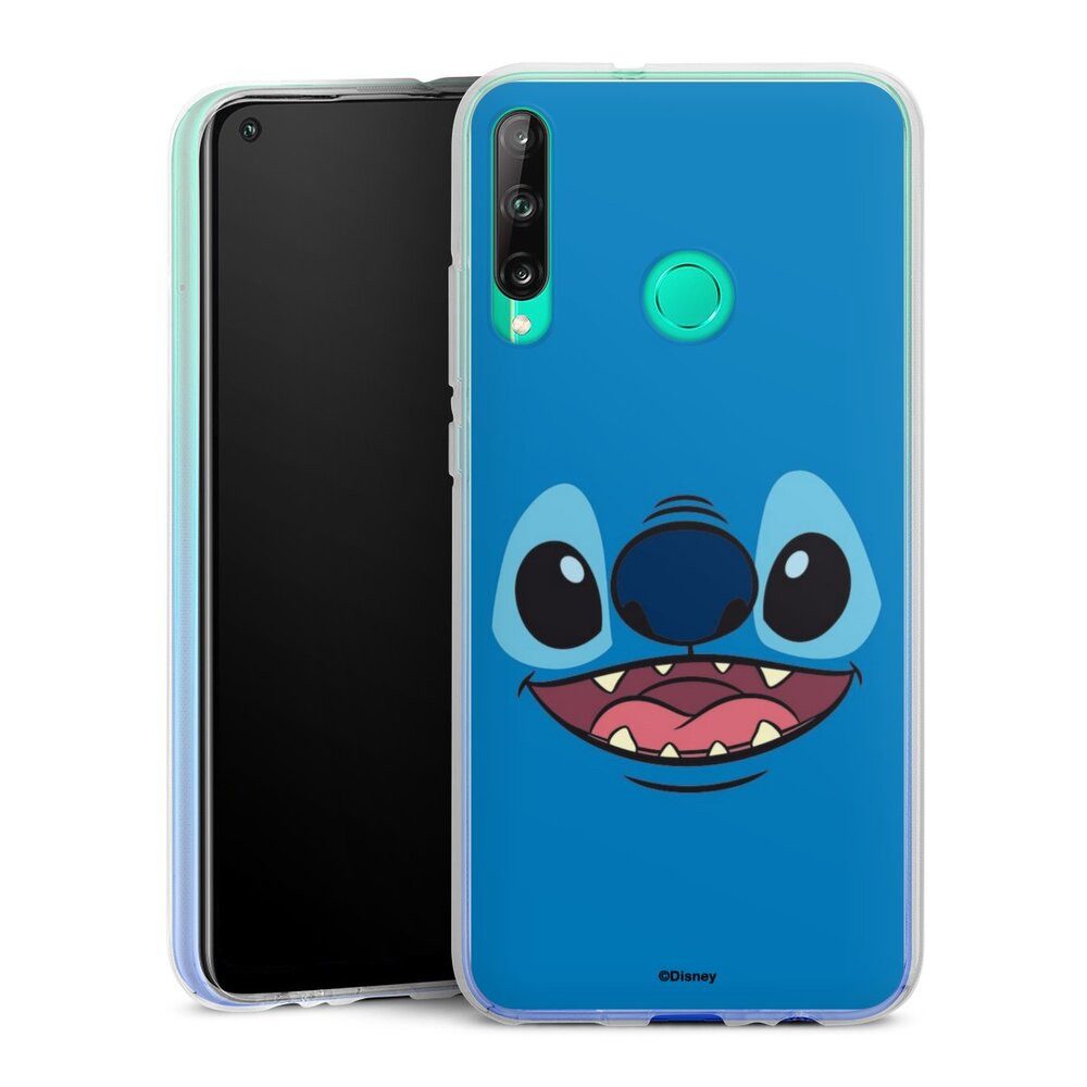 DeinDesign Handyhülle Lilo & Stitch Disney Offizielles Lizenzprodukt Stitch Closeup, Huawei P40 Lite E Silikon Hülle Bumper Case Handy Schutzhülle