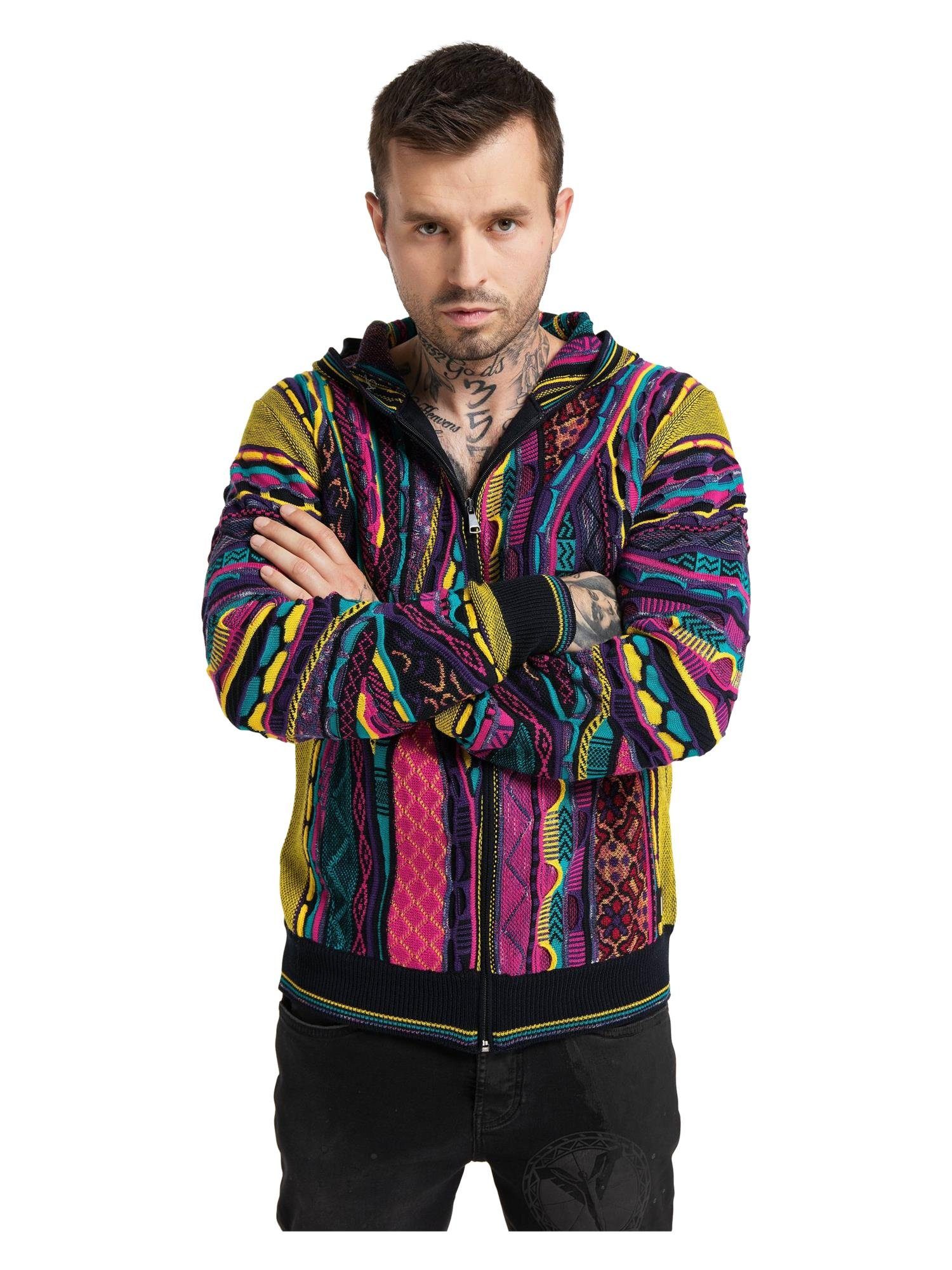 CARLO COLUCCI Kapuzenstrickjacke Calandrelli