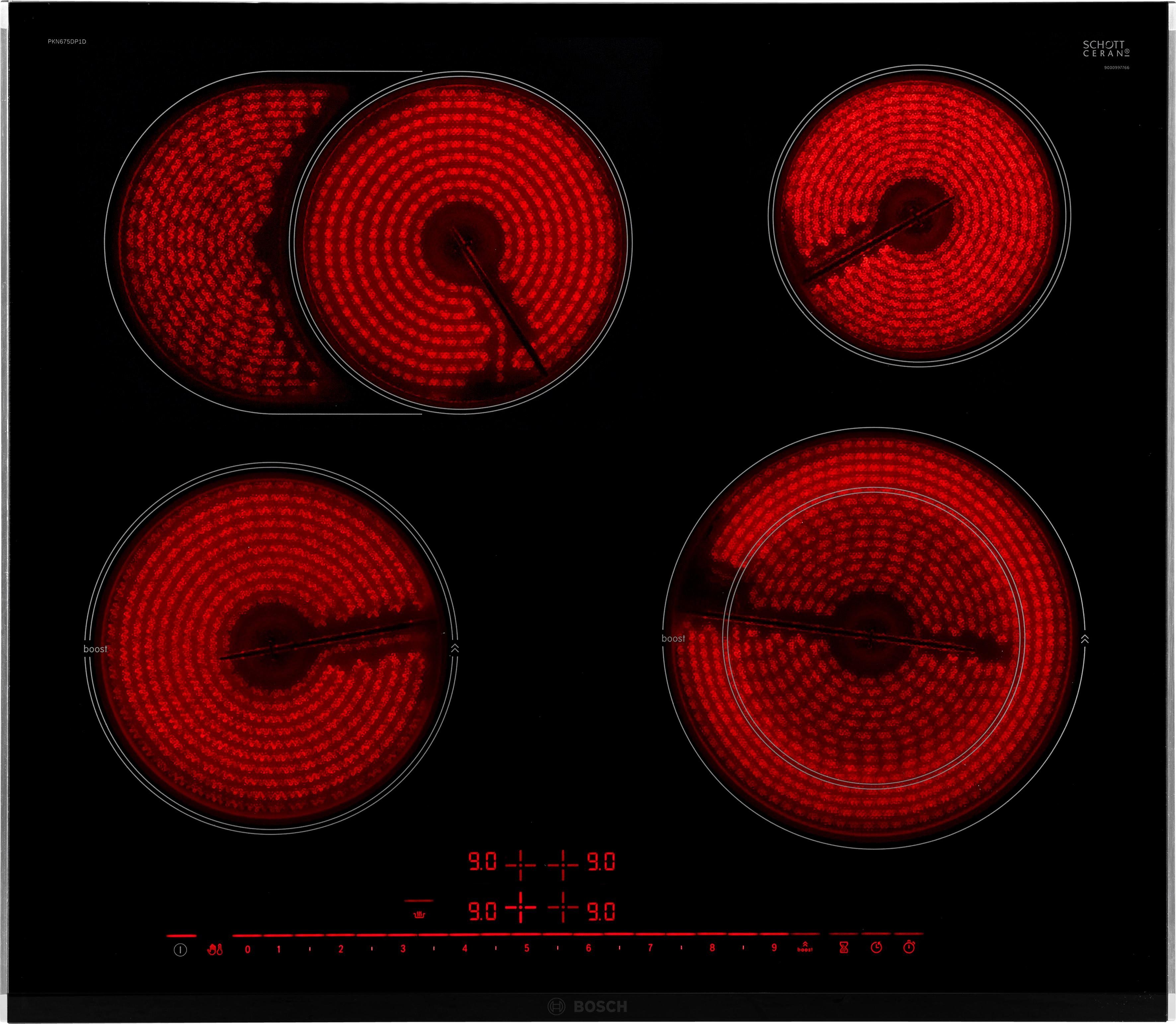 BOSCH Elektro-Kochfeld von SCHOTT CERAN® PKN675DP1D, mit Powerboost-Funktion