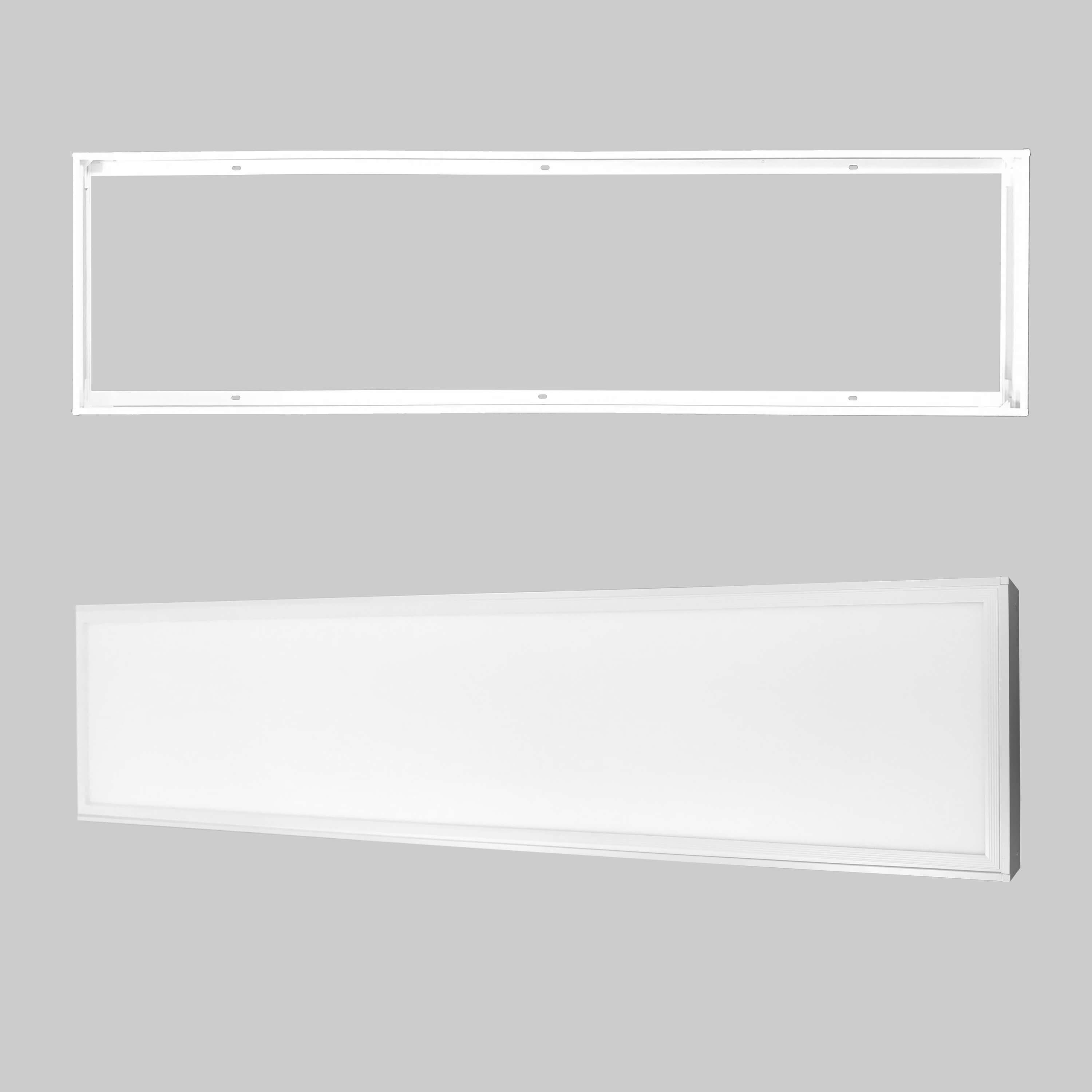 Lecom LED Deckenleuchte 120x30 LED Panel Deckenpanel Deckenleuchte Aufbau Quadrat 40W, Neutralweiß, Deckenlampe Deckenpanel Wandleuchte Aufputz inkl.Aufbaurahmen