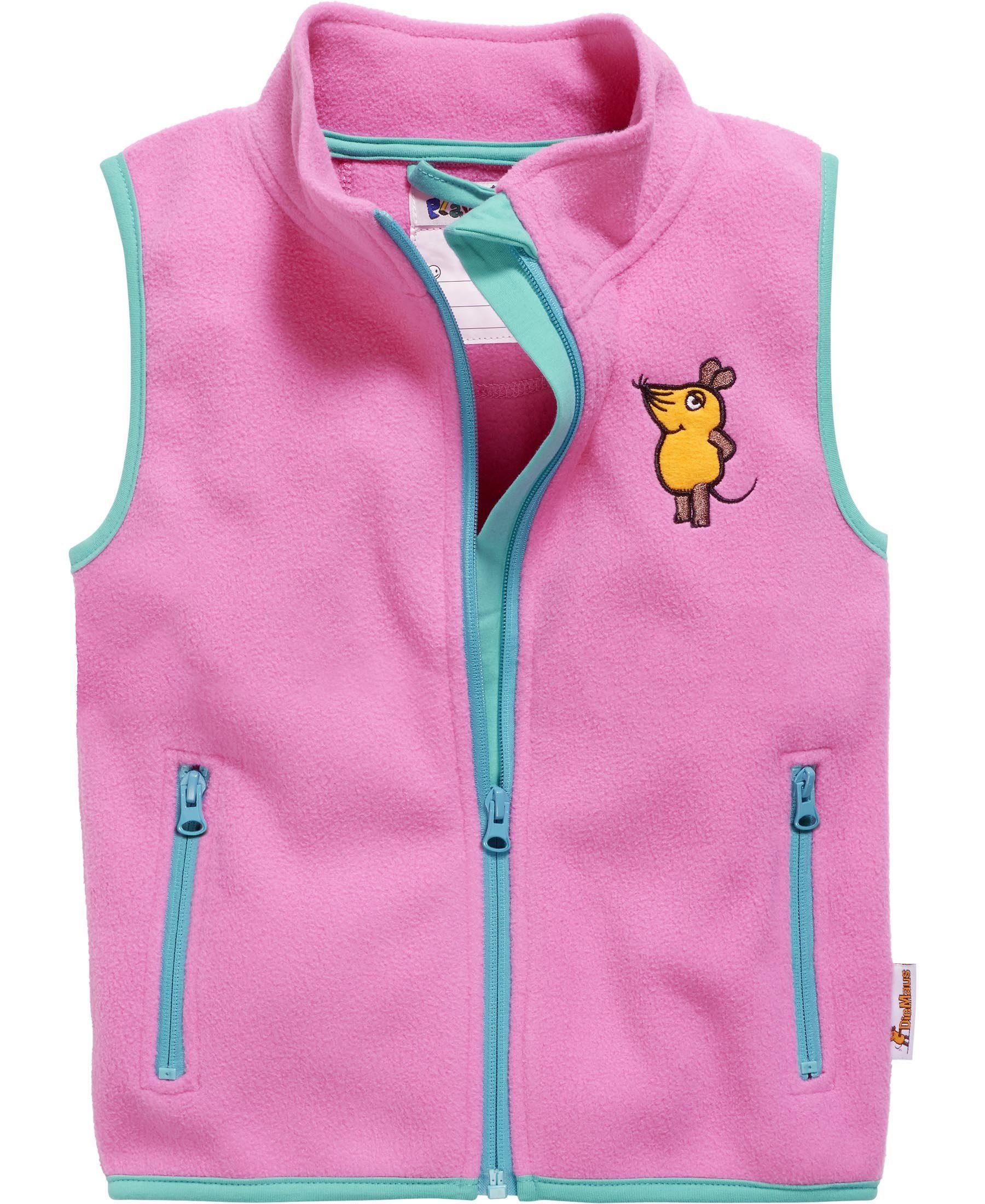 Playshoes Strickfleecejacke Fleece-Weste DIE MAUS