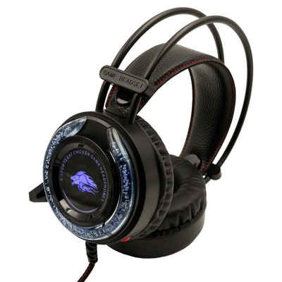 DRULINE LED Kabellos Headset und Kabelgebundenes Headset Akku-Ladestation