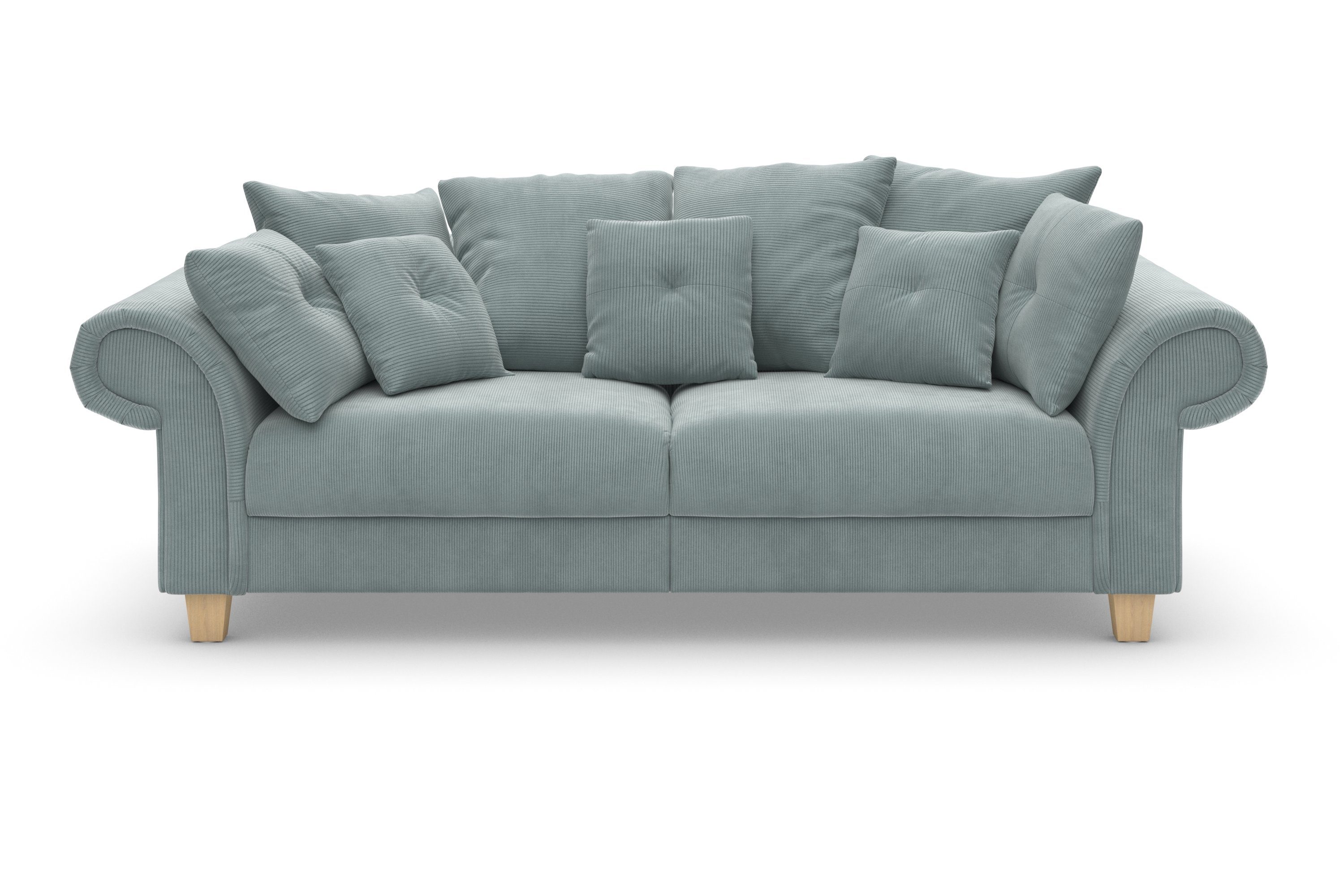 Design, 2 Kissen weichem Teile, Queenie mit und Home zeitlosem Sitzkomfort Big-Sofa Megasofa, viele kuschelige affaire