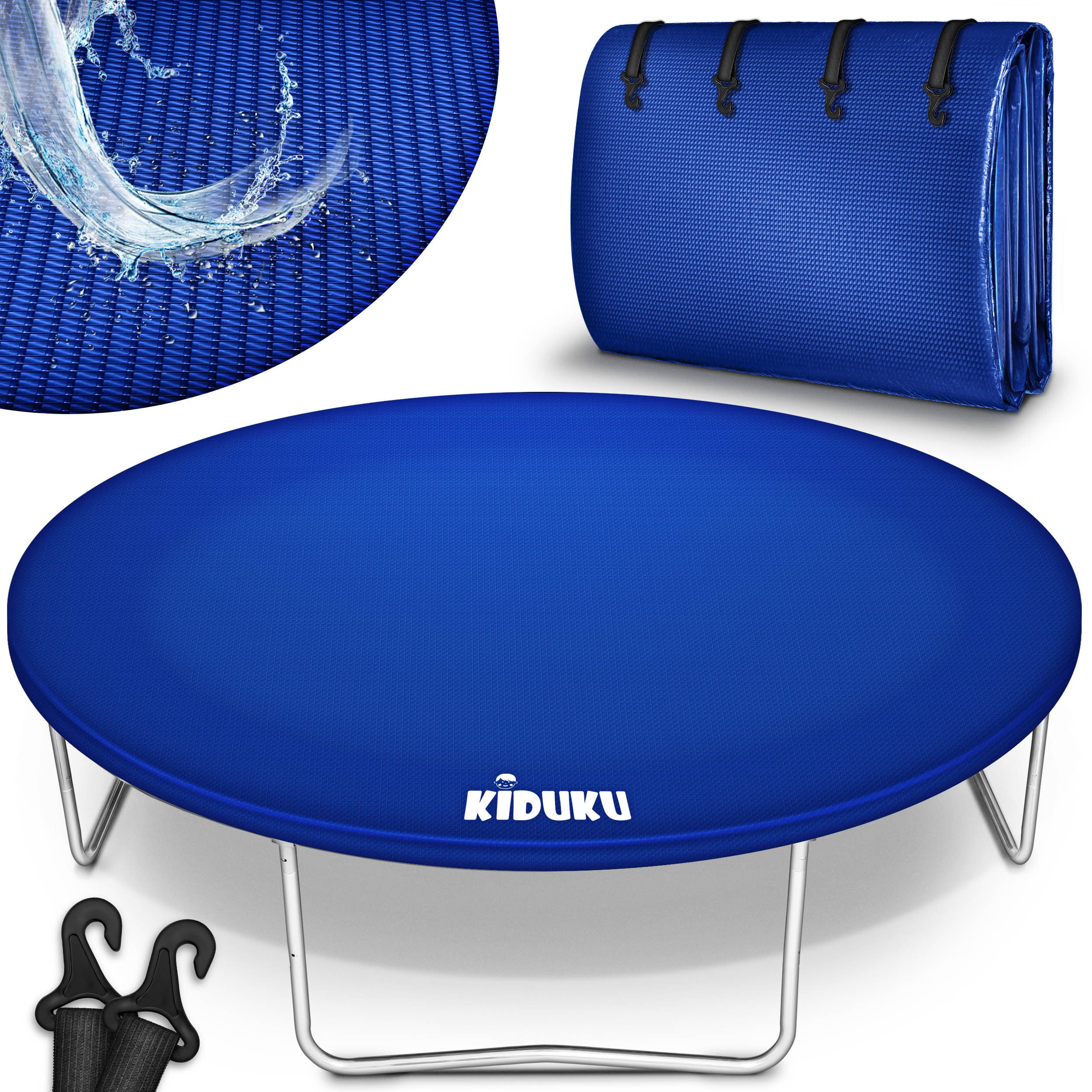 KIDUKU Trampolin-Abdeckplane Trampolin Regenabdeckung 244 - 427 cm, Wetterschutzplane