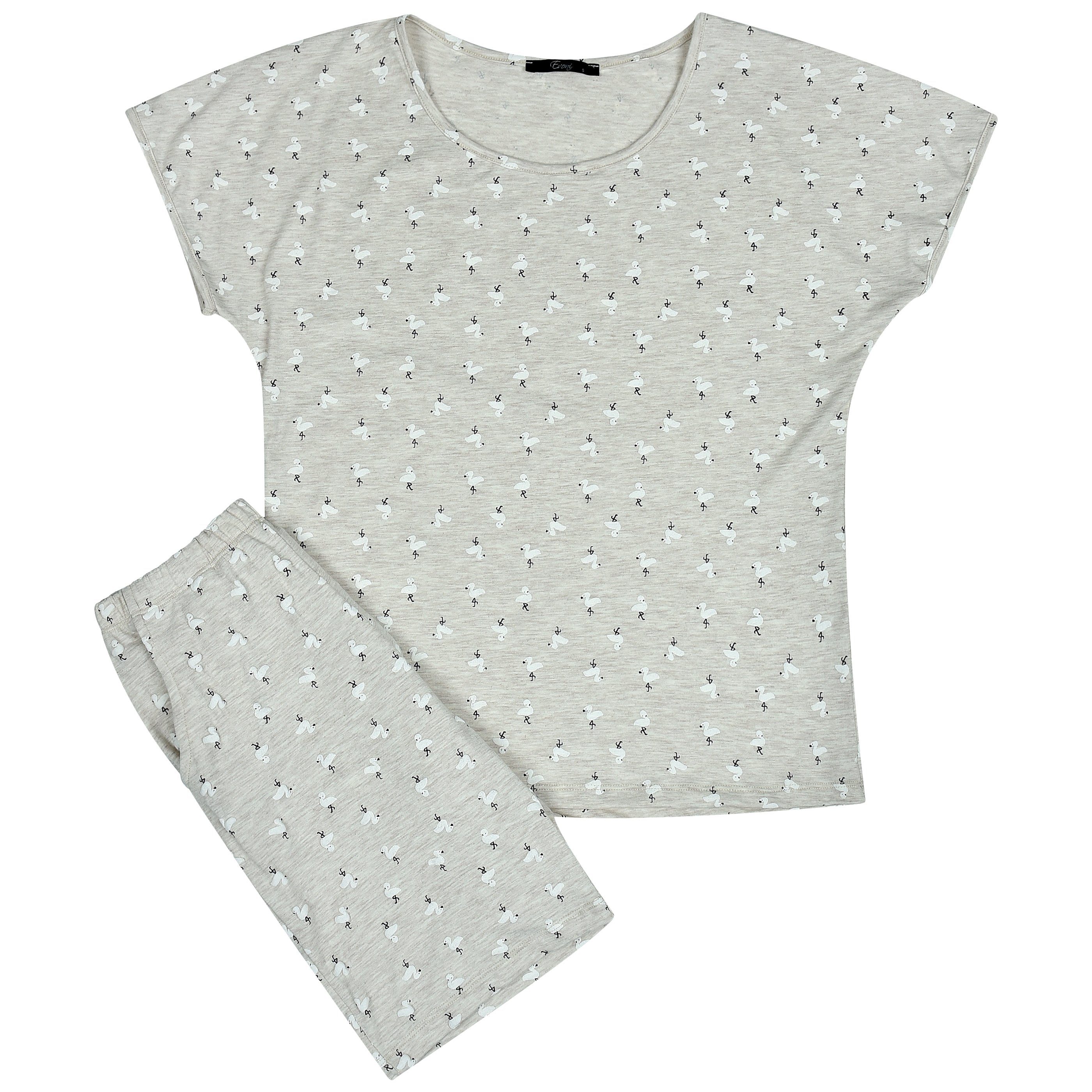Evoni Pyjama Set Schlafanzug kurz günstig online kaufen