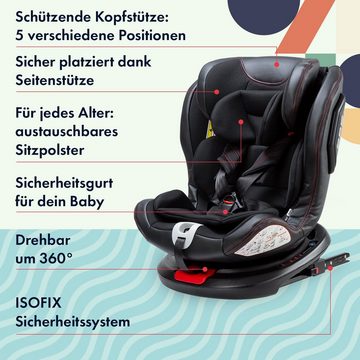 Babify Autokindersitz Isofix 360° Auto-Kindersitz, ab: ab Geburt, bis: 12 Jahre, ab: 2 kg, bis: 36 kg