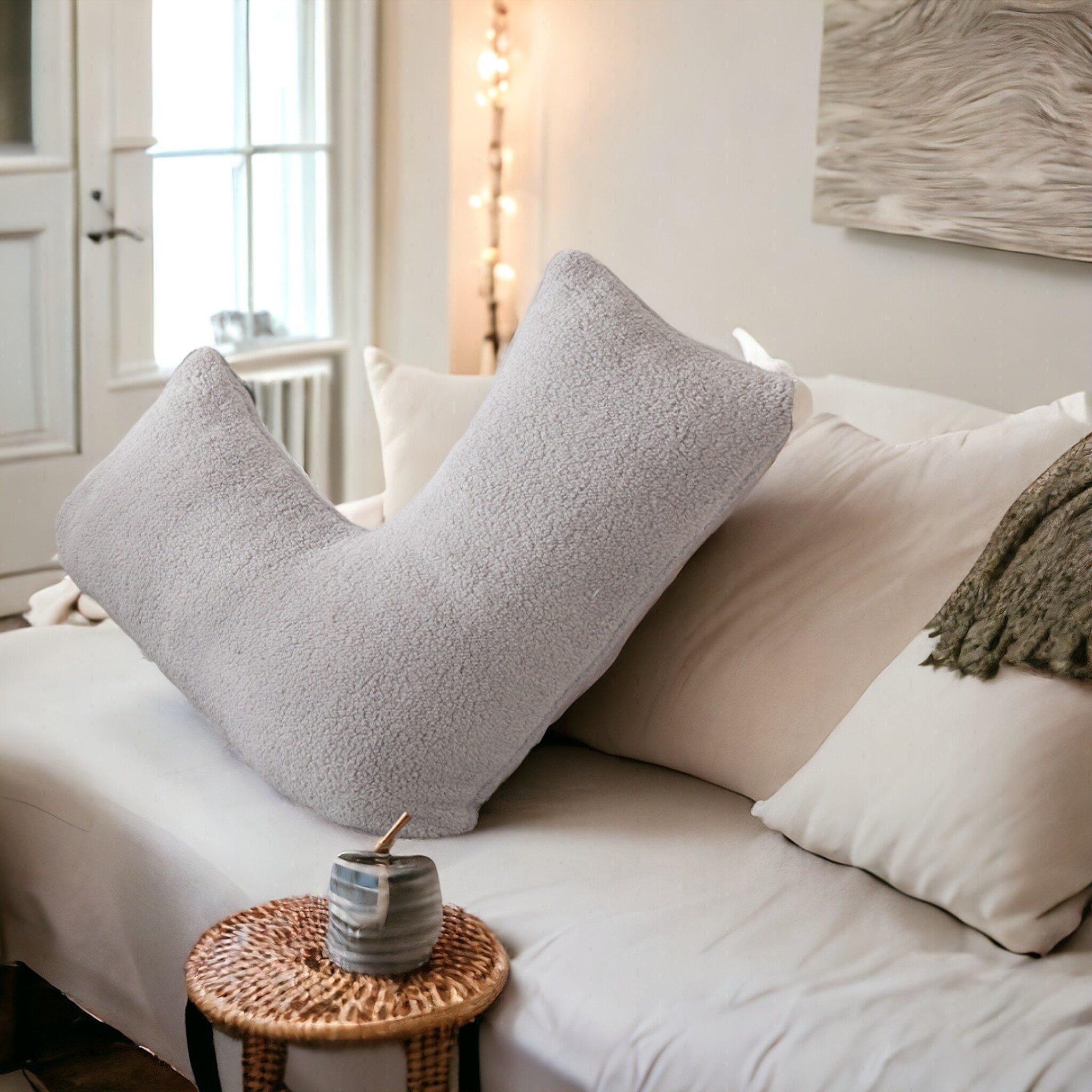 Luxus Wohnkultur Nackenstützkissen "V-förmiges Nackenstützkissen, hergestel günstig online kaufen