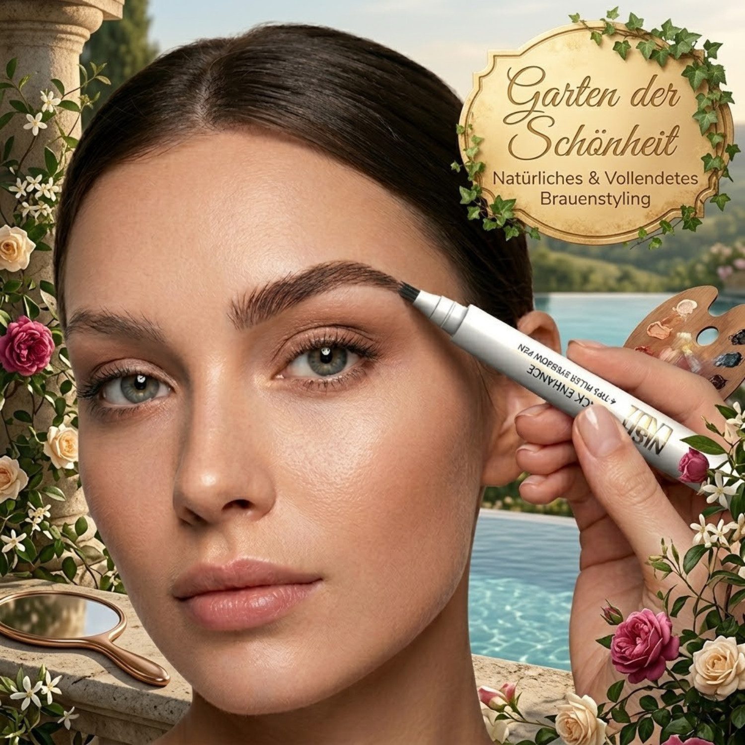 Nishlady Augenbrauen-Farbe Nishlady 4-Tips Augenbrauenstift – 3 Farben