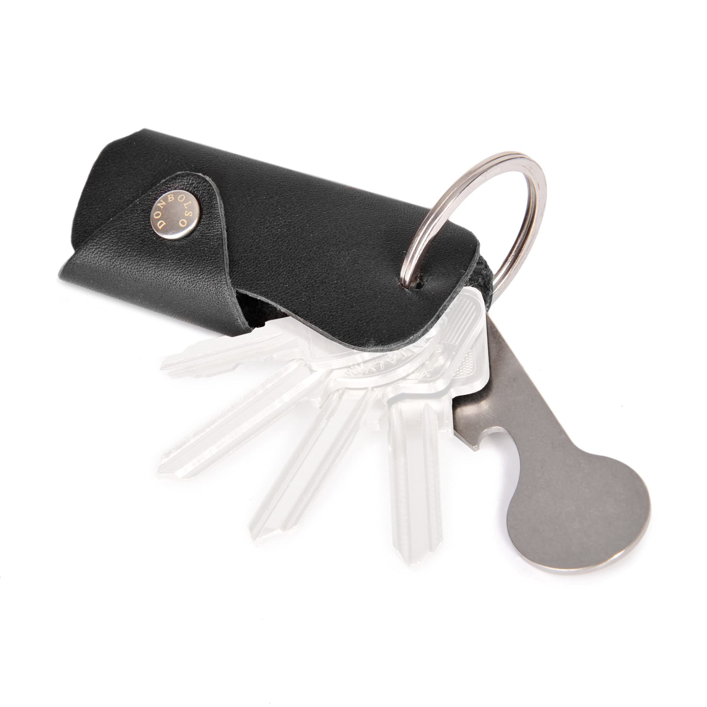 Donbolso Schlüsseltasche Schlüsseletui Leder Etui 1-6 Schlüssel Nappa  Schwarz, Nappa Schwarz Sschlsselmppchen