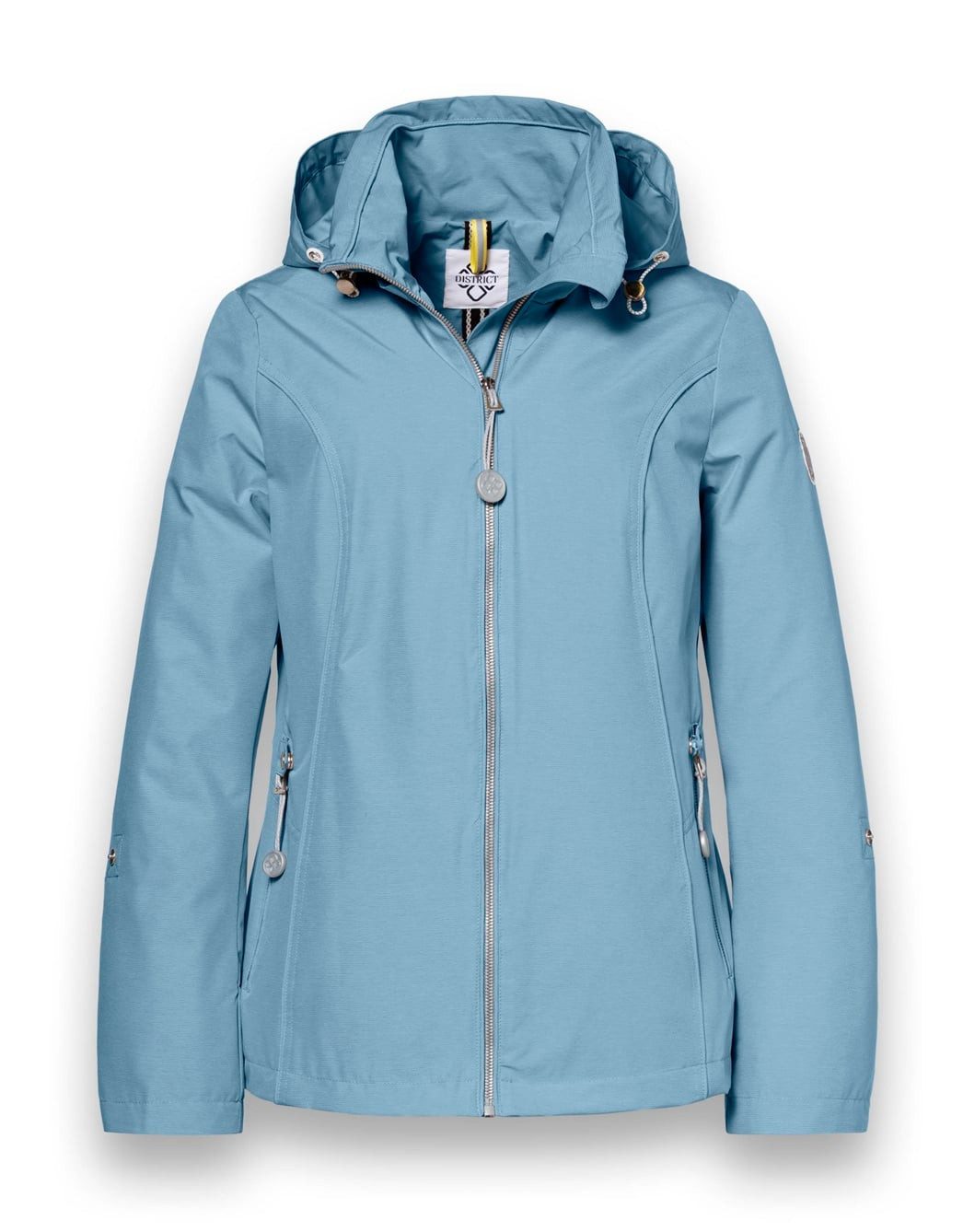 District Funktionsjacke Übergangsjacke Forget Me Not (mit Kapuze, wasserabweisend) blau Damen