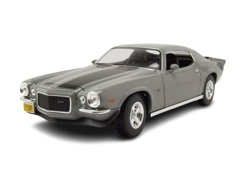 Maisto® Modellauto Chevrolet Camaro Z28 1971 grau metallic, Maßstab 1:18