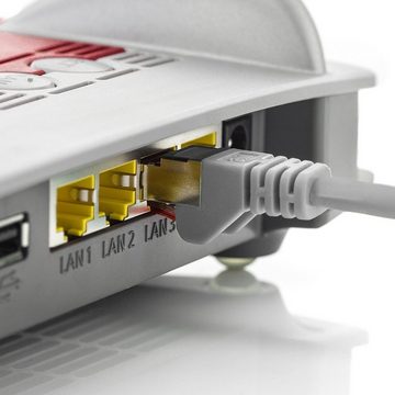 deleyCON deleyCON 10x0,5m CAT6 Patchkabel Gigabit LAN DSL Netzwerkkabel - LAN-Kabel