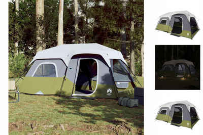 vidaXL Vorzelt Campingzelt mit LED Hellgrün 441x288x217 cm