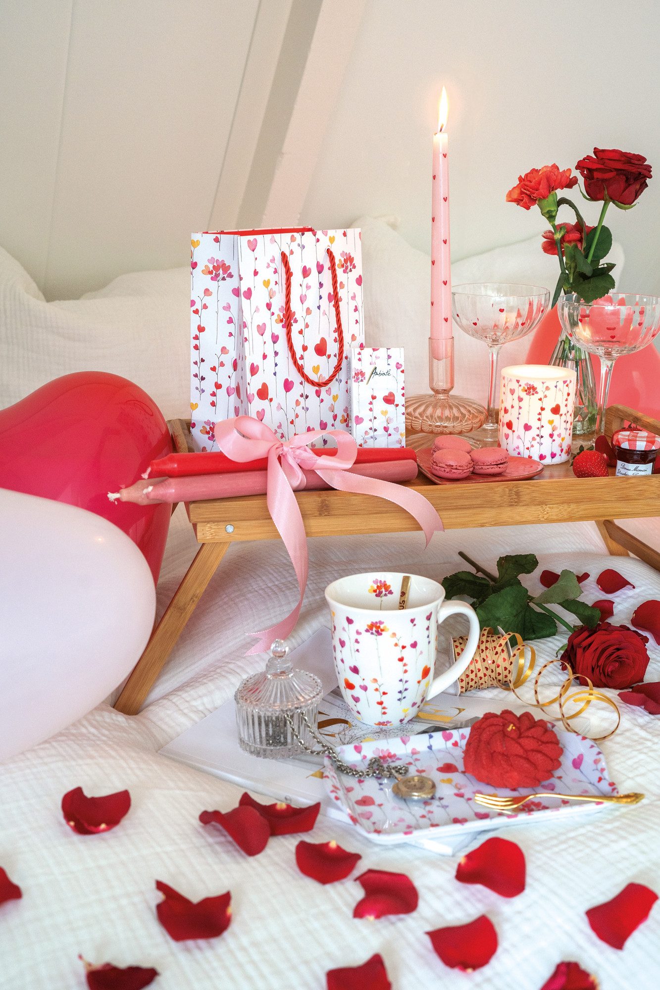 Ambiente® Geschirrtuch Hearts garlands, (1-tlg., 1-teilig), günstig online kaufen