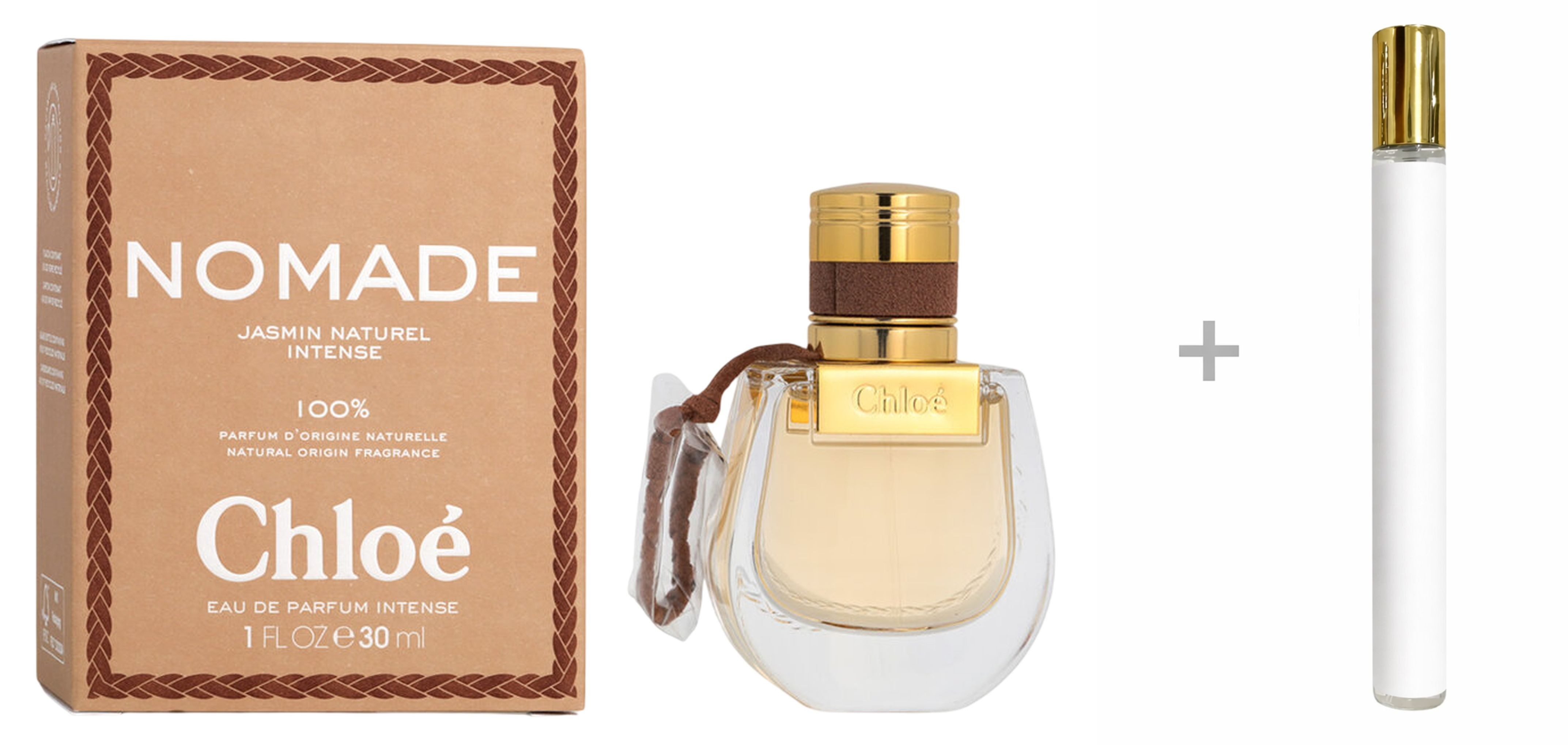 Chloé Duft-Set Nomade Jasmin Naturel Intense Damen EDP Spray + Reiseduft, CHLOÉ, Damenparfüm, Glasflakon, Damenduft