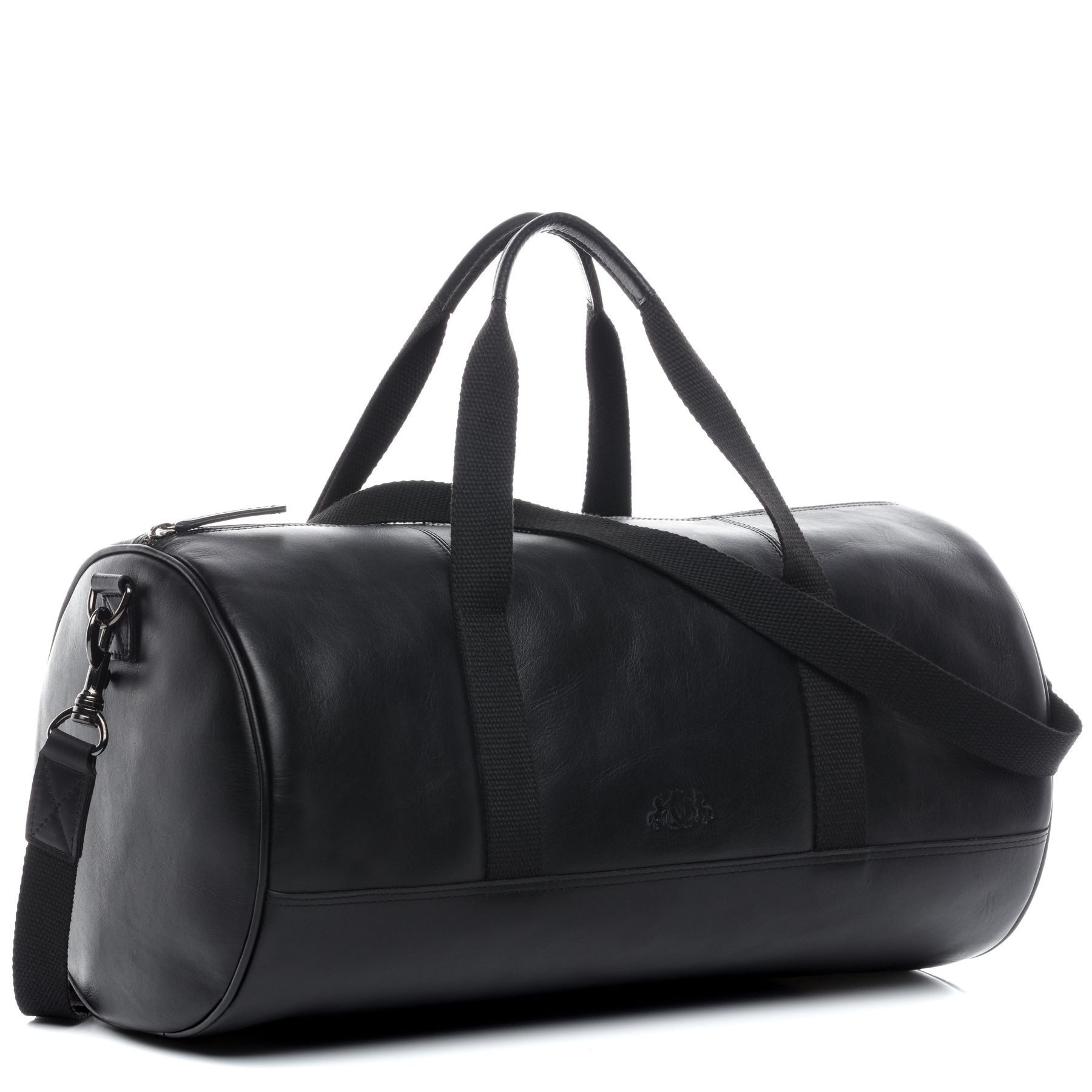 FEYNSINN Umhängetasche echt Leder Weekender groß Ledertasche schwarz FINLAY, Echtleder Reisegepäck für Damen & Herren, Sporttasche XL schwarz