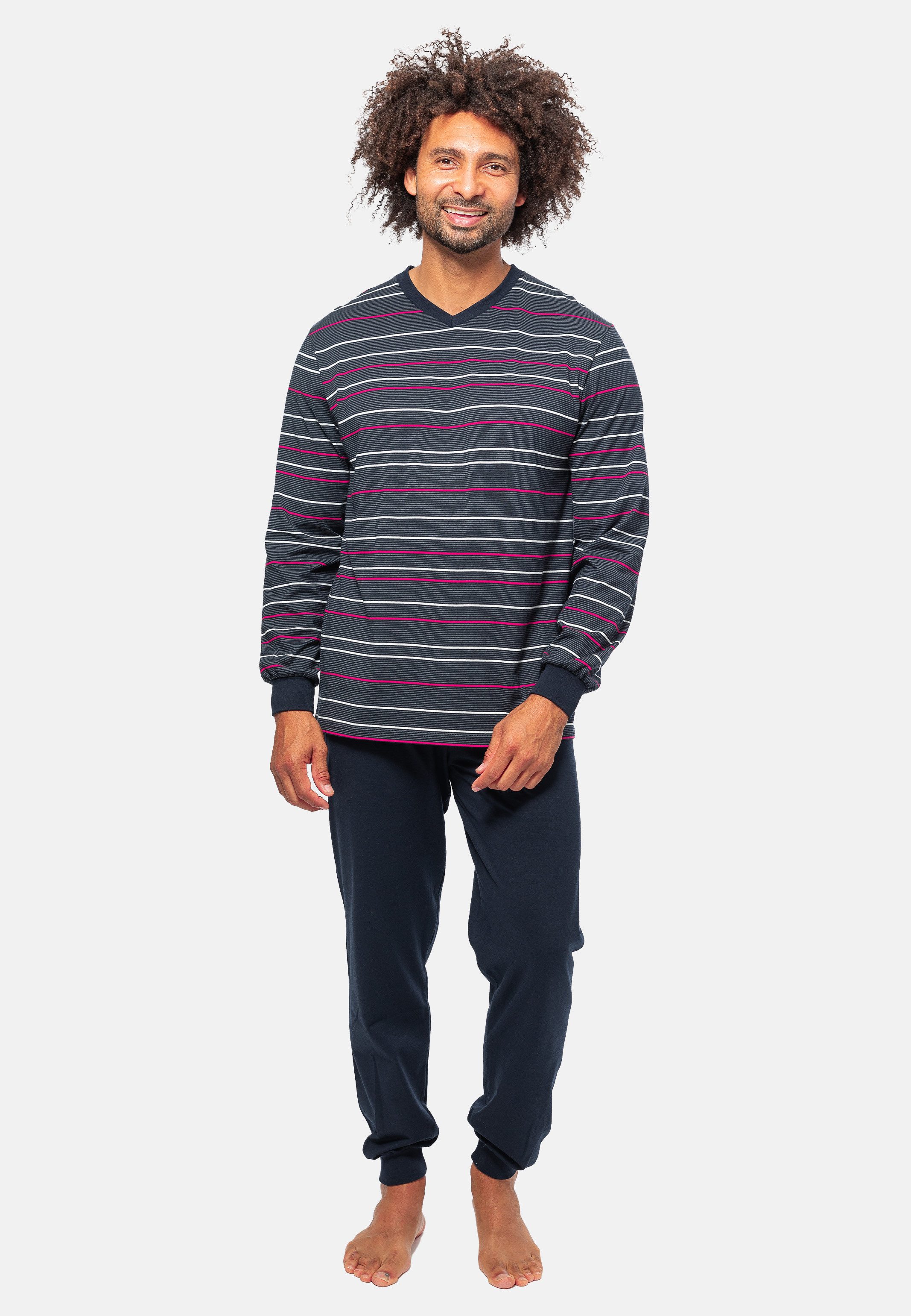 Ammann Pyjama Organic Cotton (Set, 2 tlg) Schlafanzug Langarm - Baumwolle