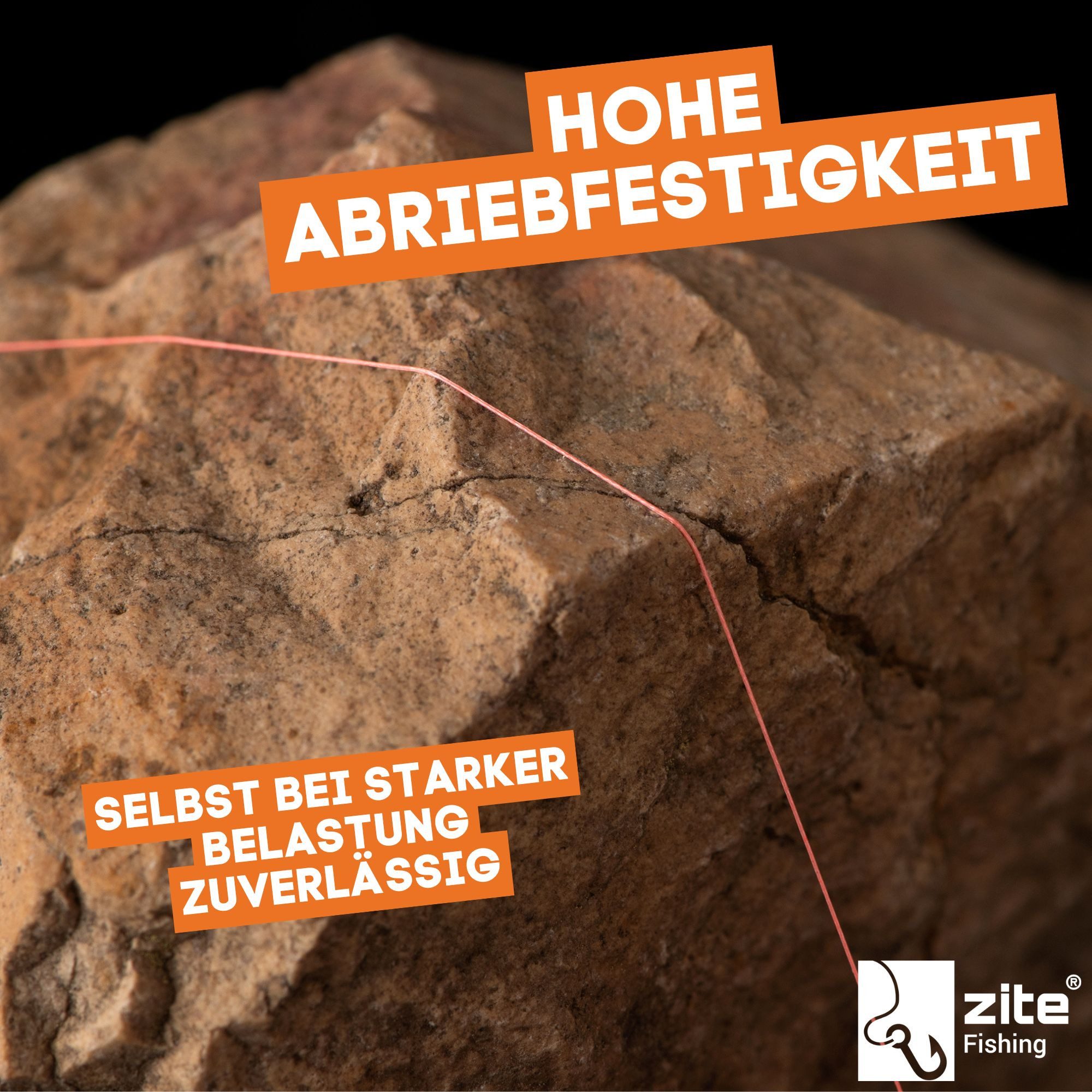Zite Angelschnur 155m Geflochtene 8-Braid Angelschnur Orange - Barsch, Hecht & Zander – Bild 5 von 5